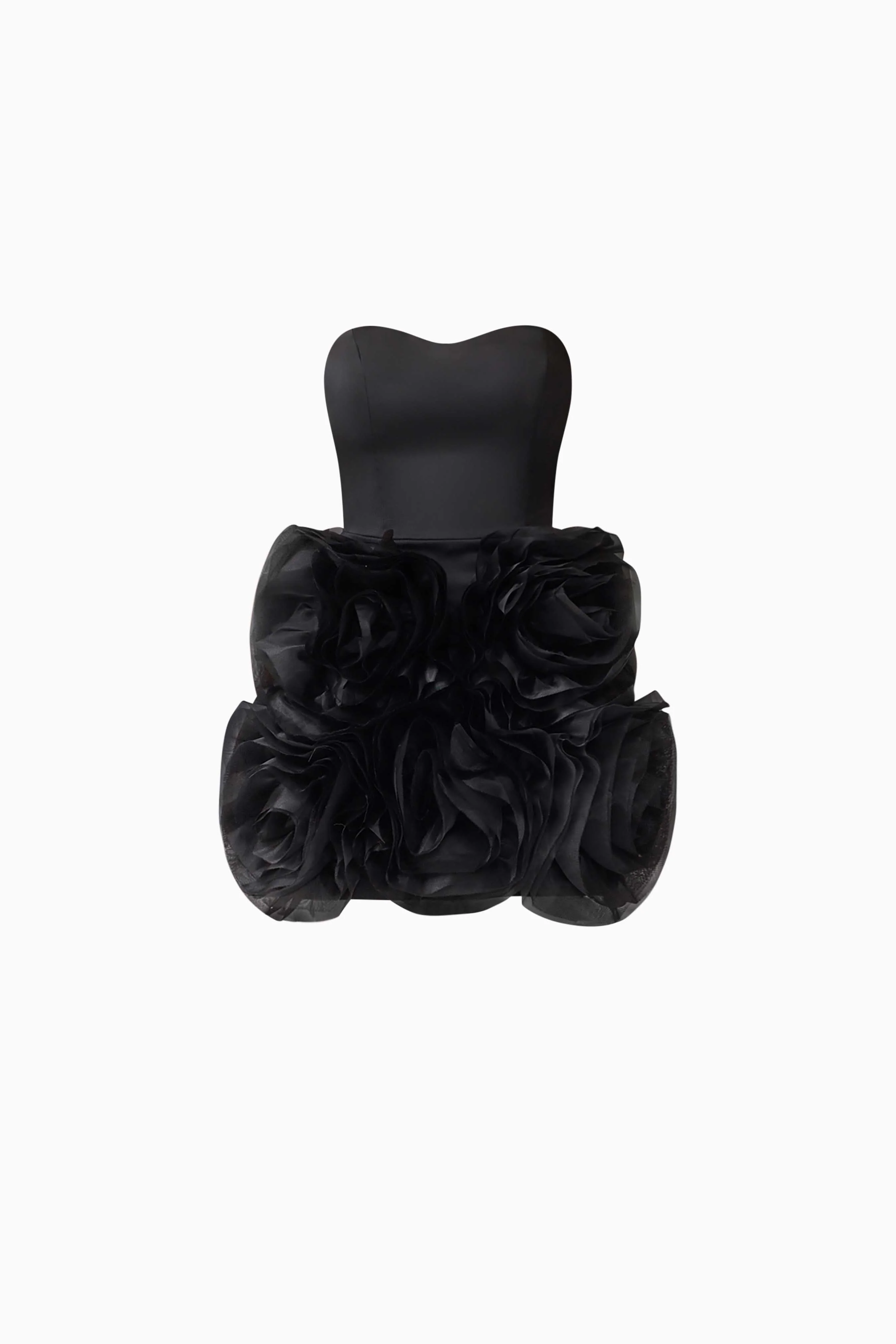 Asher Strapless Mini Dress in Black