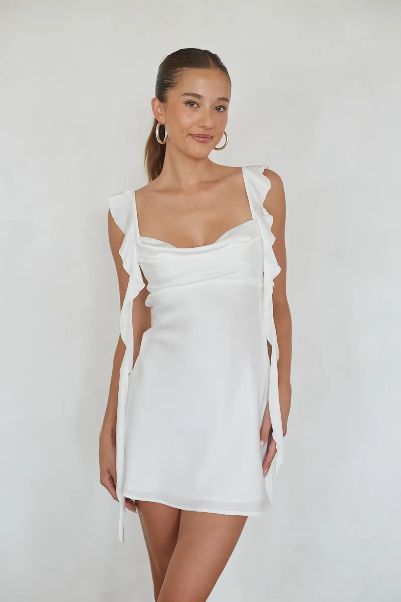 Scheana Ruffle Strap Mini Dress - luluinthesky
