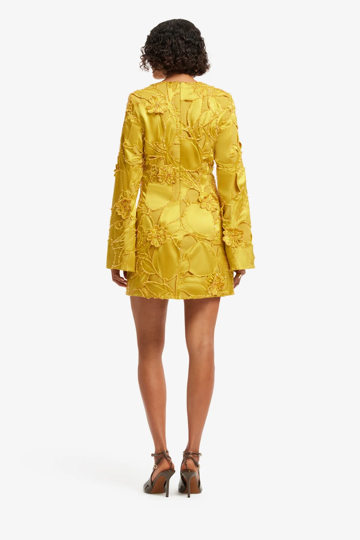 Suzanne Embellished Bell Sleeve Mini Dress - Opulence