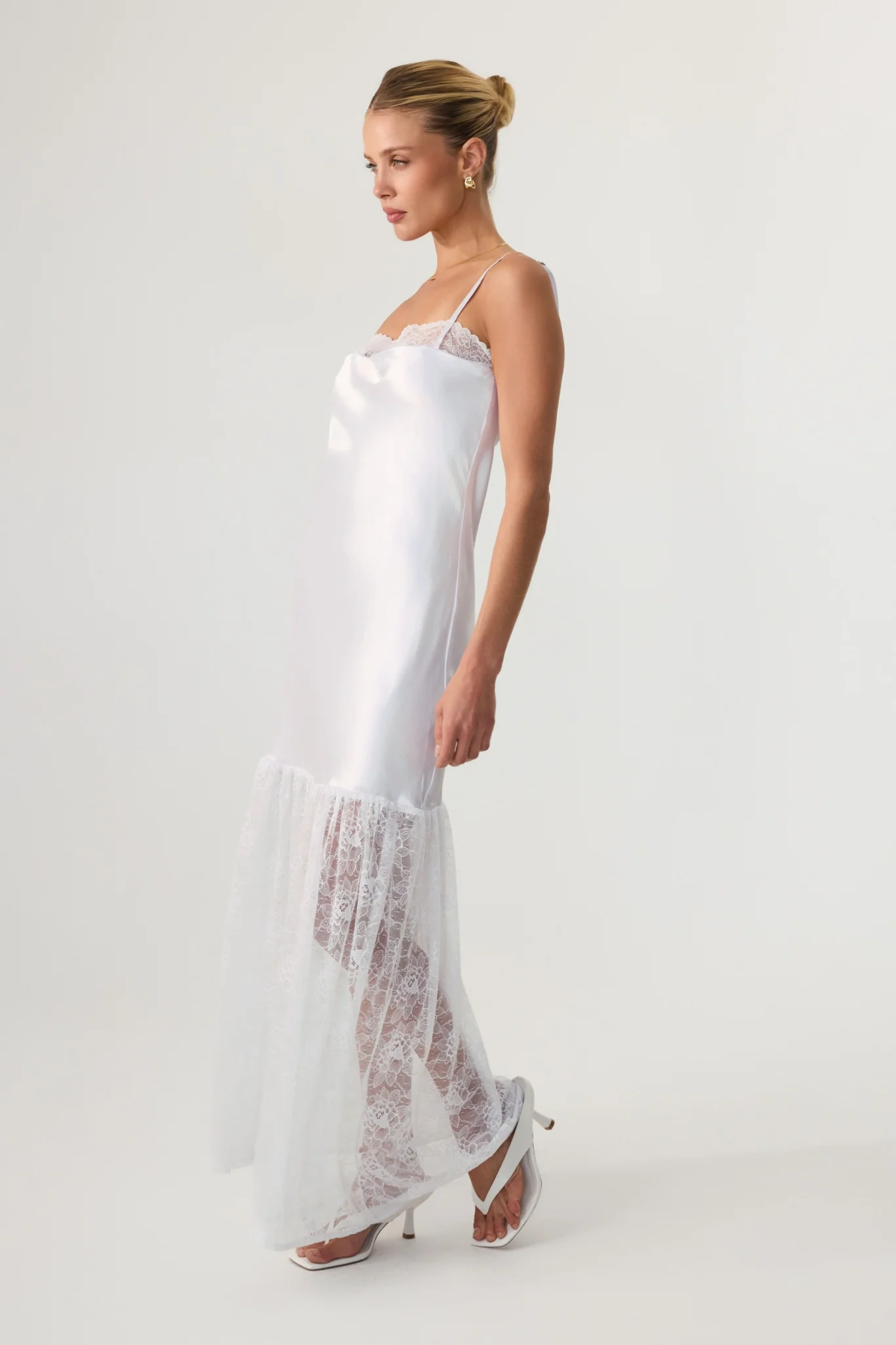 Catalina Maxi Dress White - Eco-Certified