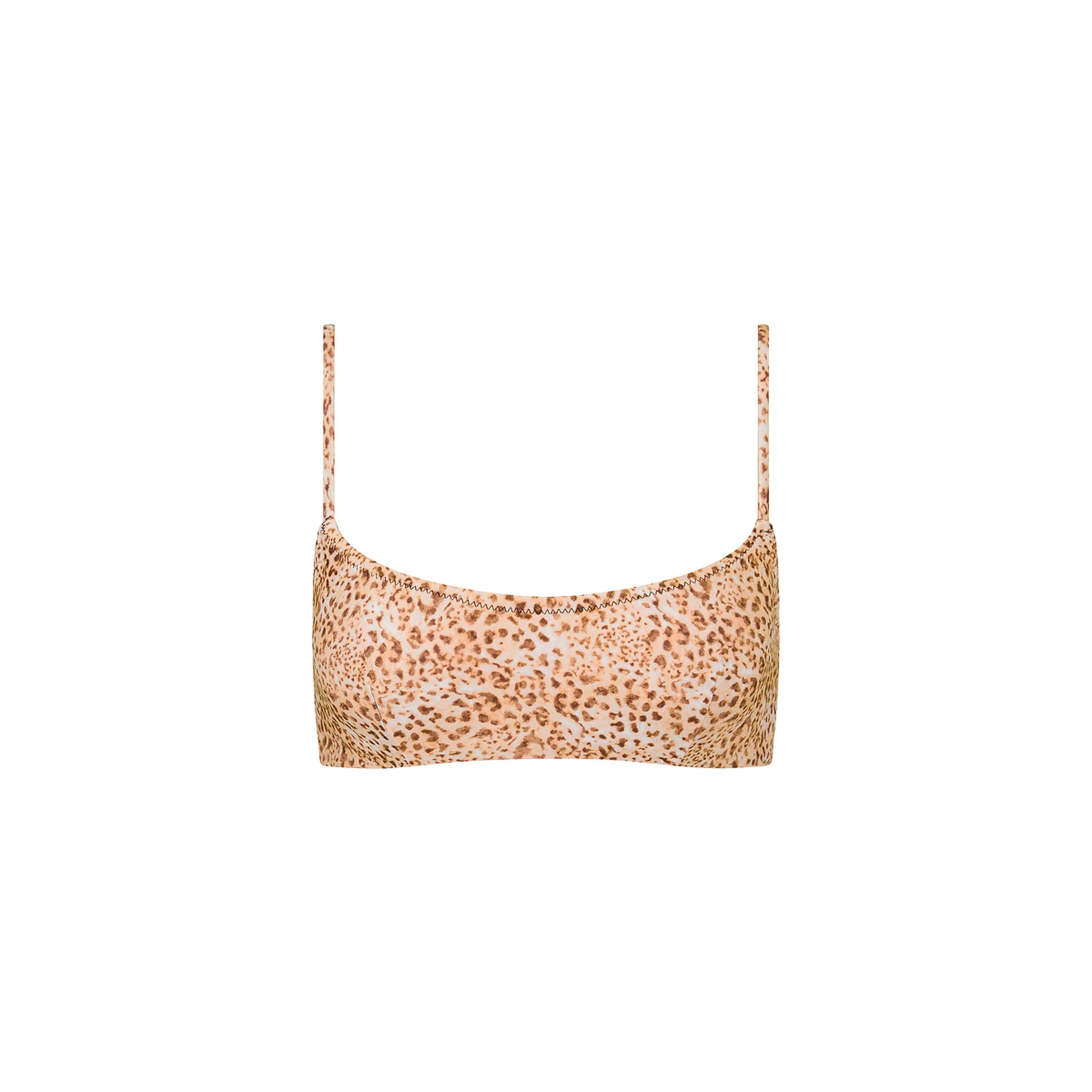 Invisible Underwire Crop Bikini Top - Wild Skies