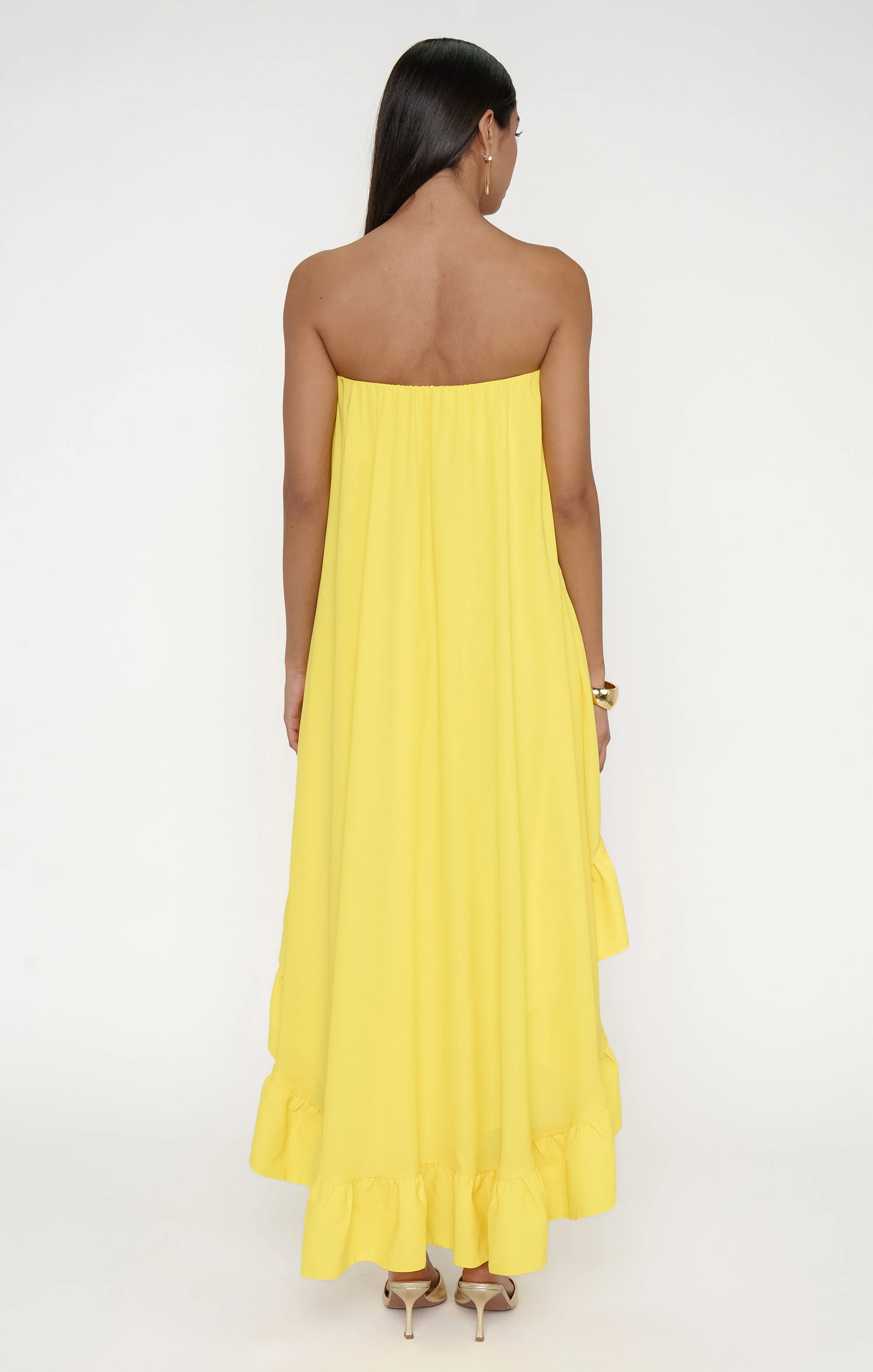 Rayna Dress ~ Bright Yellow Crisp