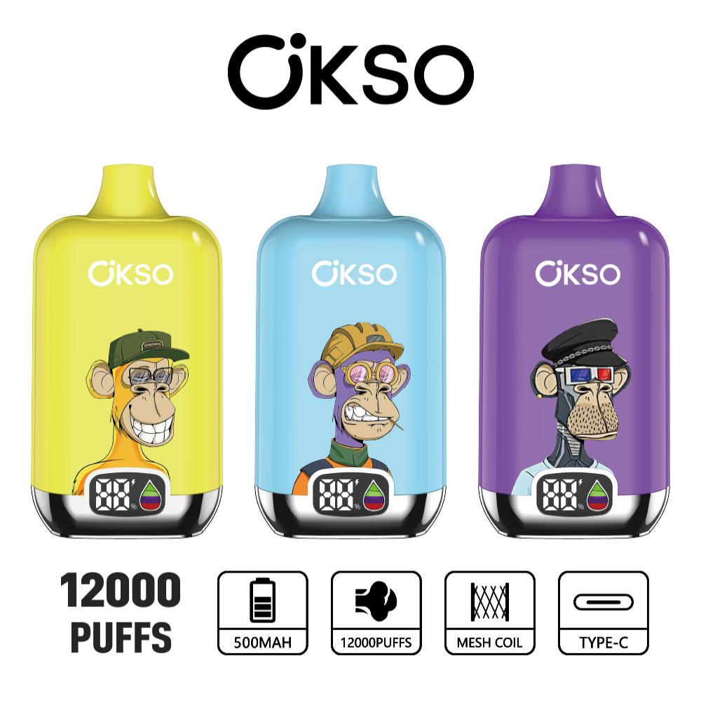 OKSO Digital 12000 – 12K Puffs LED Vape