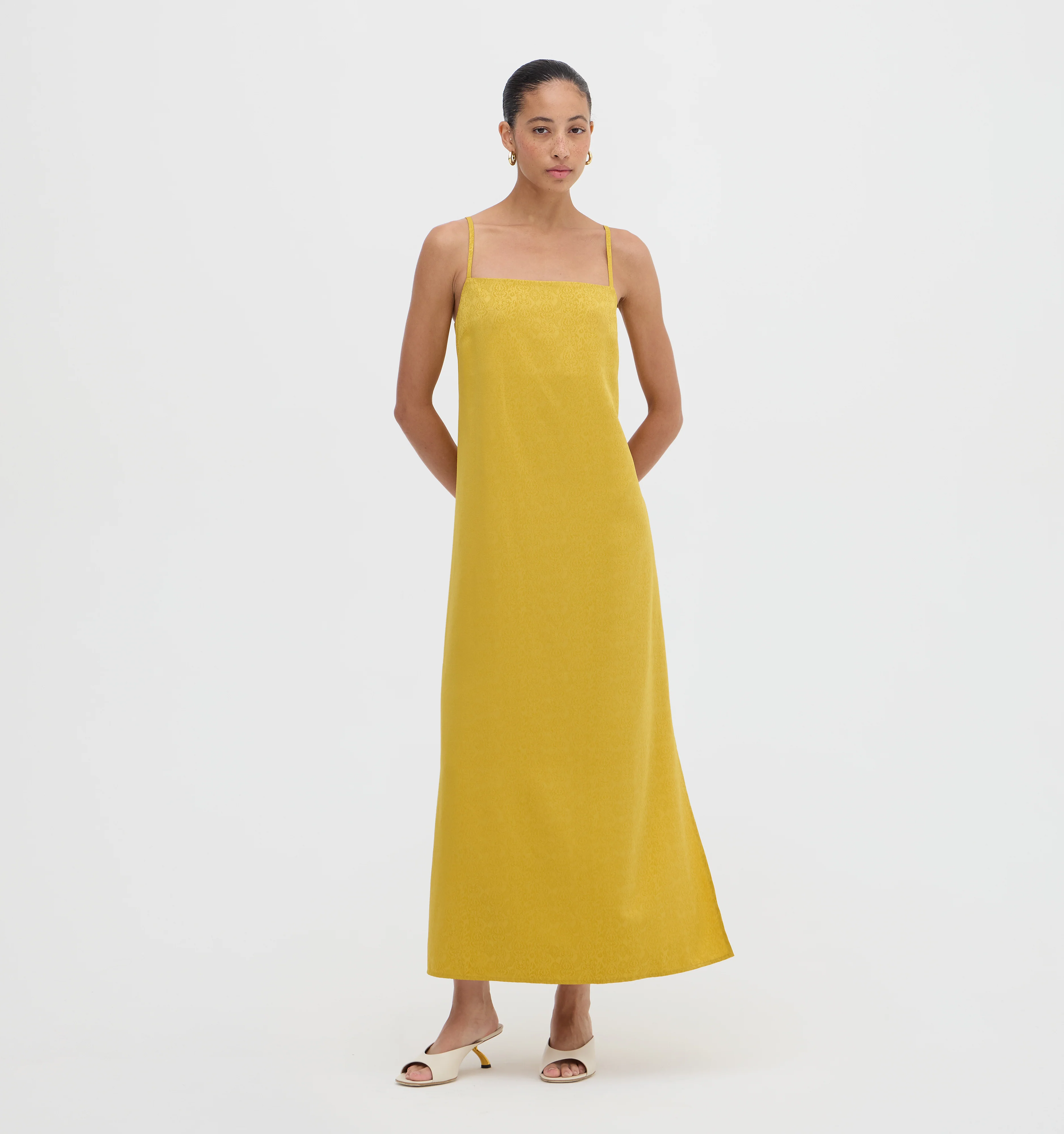 The Erini Dress -  Regent Paisley Burnt Ochre