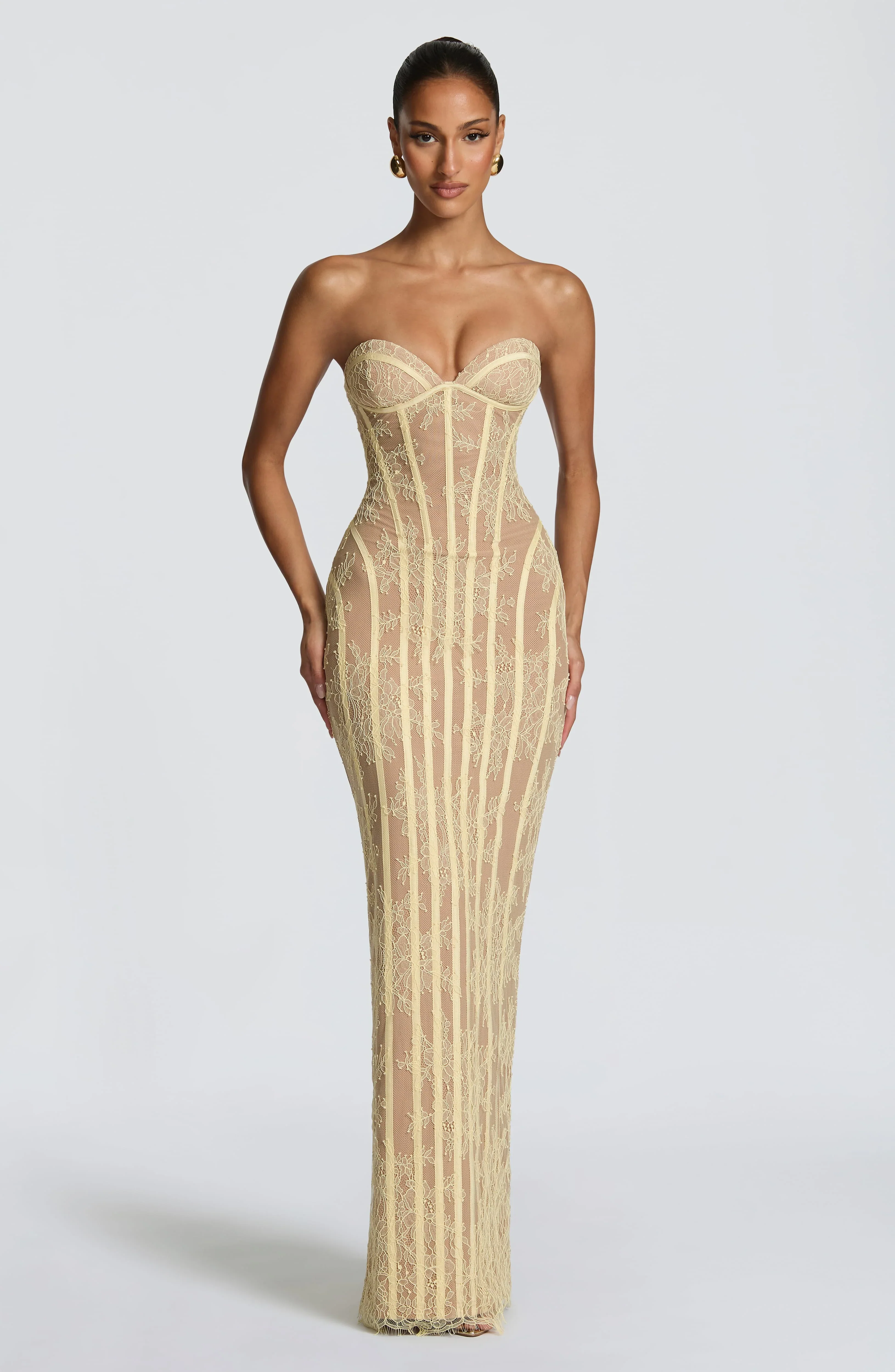 Sian Maxi Dress - Lemon