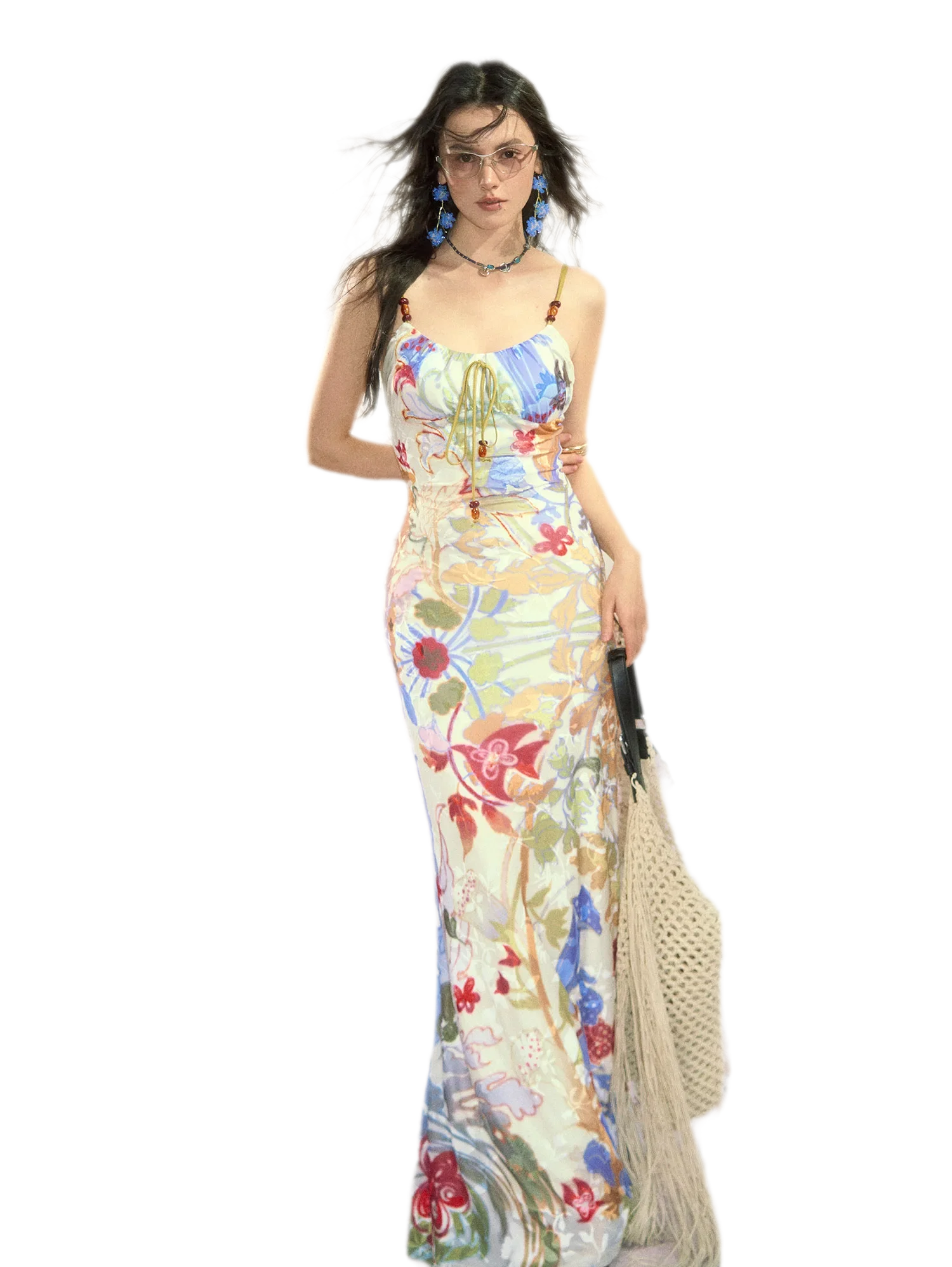 Stretch Burnout Velvet Dress
