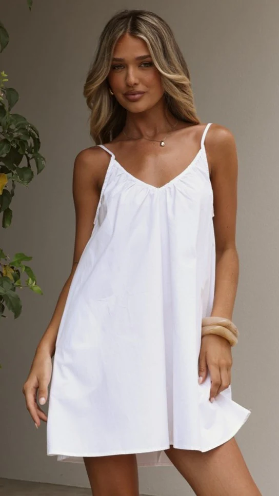 Rainie Mini Dress - White
