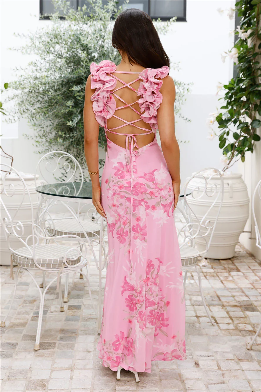 Daytime Luxe Maxi Dress Pink