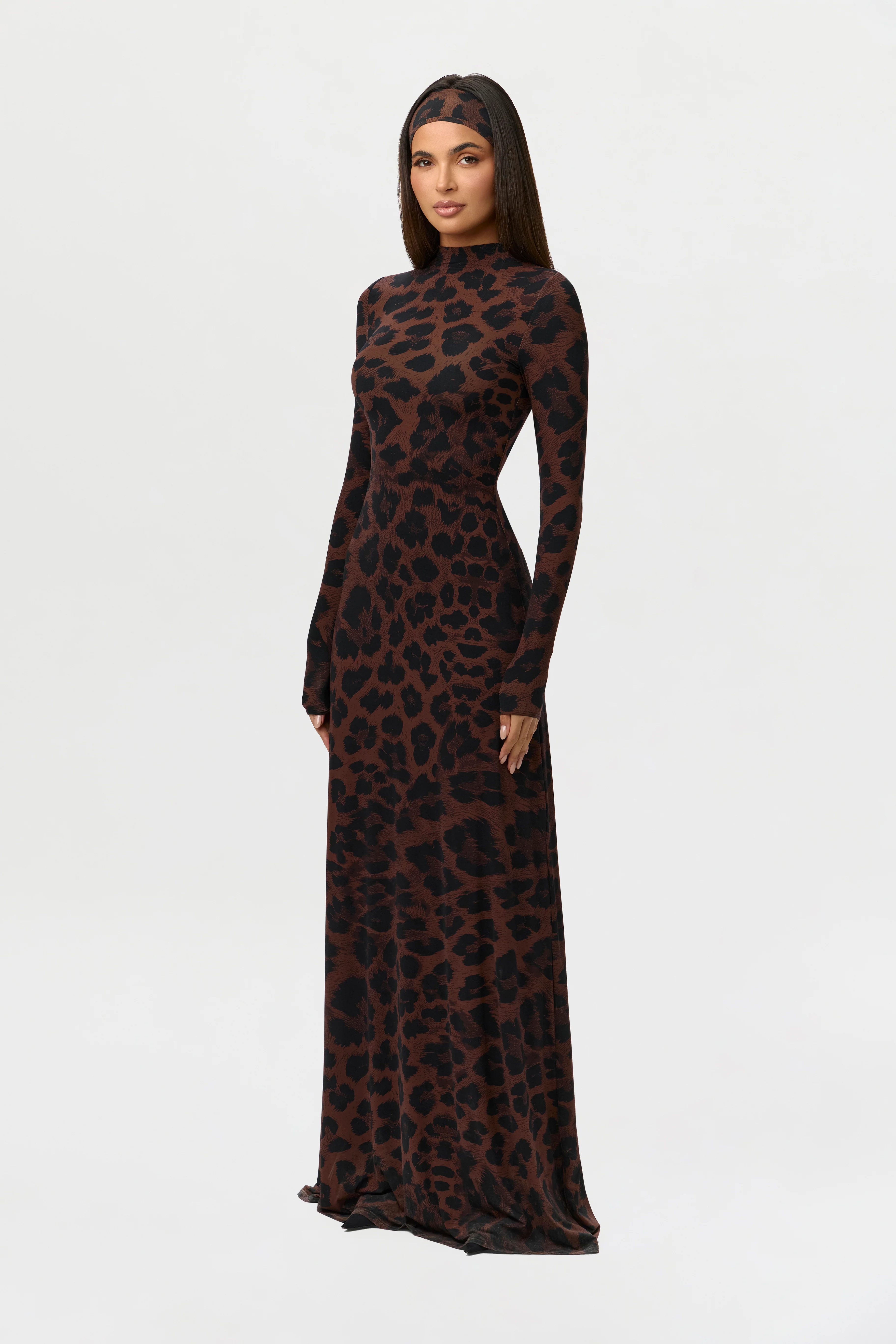 Naked Animal Print Maxi Dress