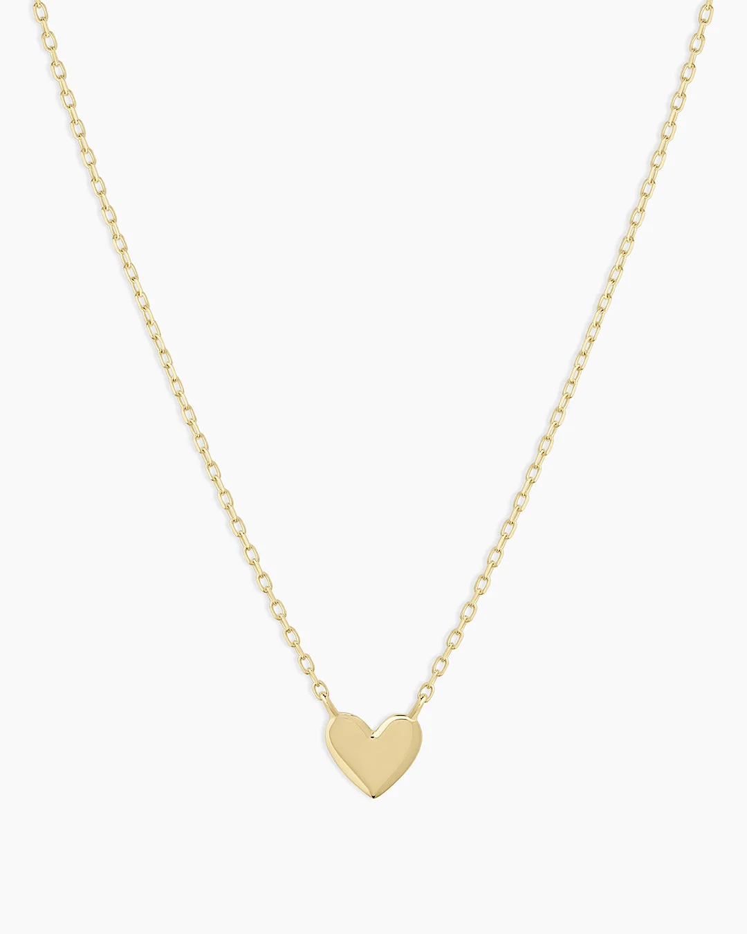 14K Gold Heart Mini Necklace