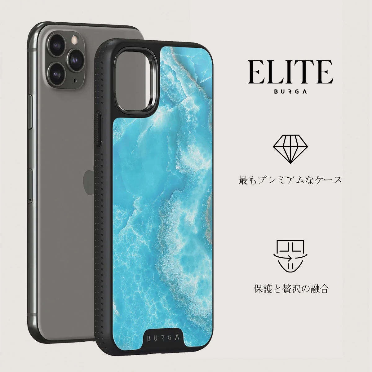 Ocean Waves - Blue iPhone 11 Pro Max ケース