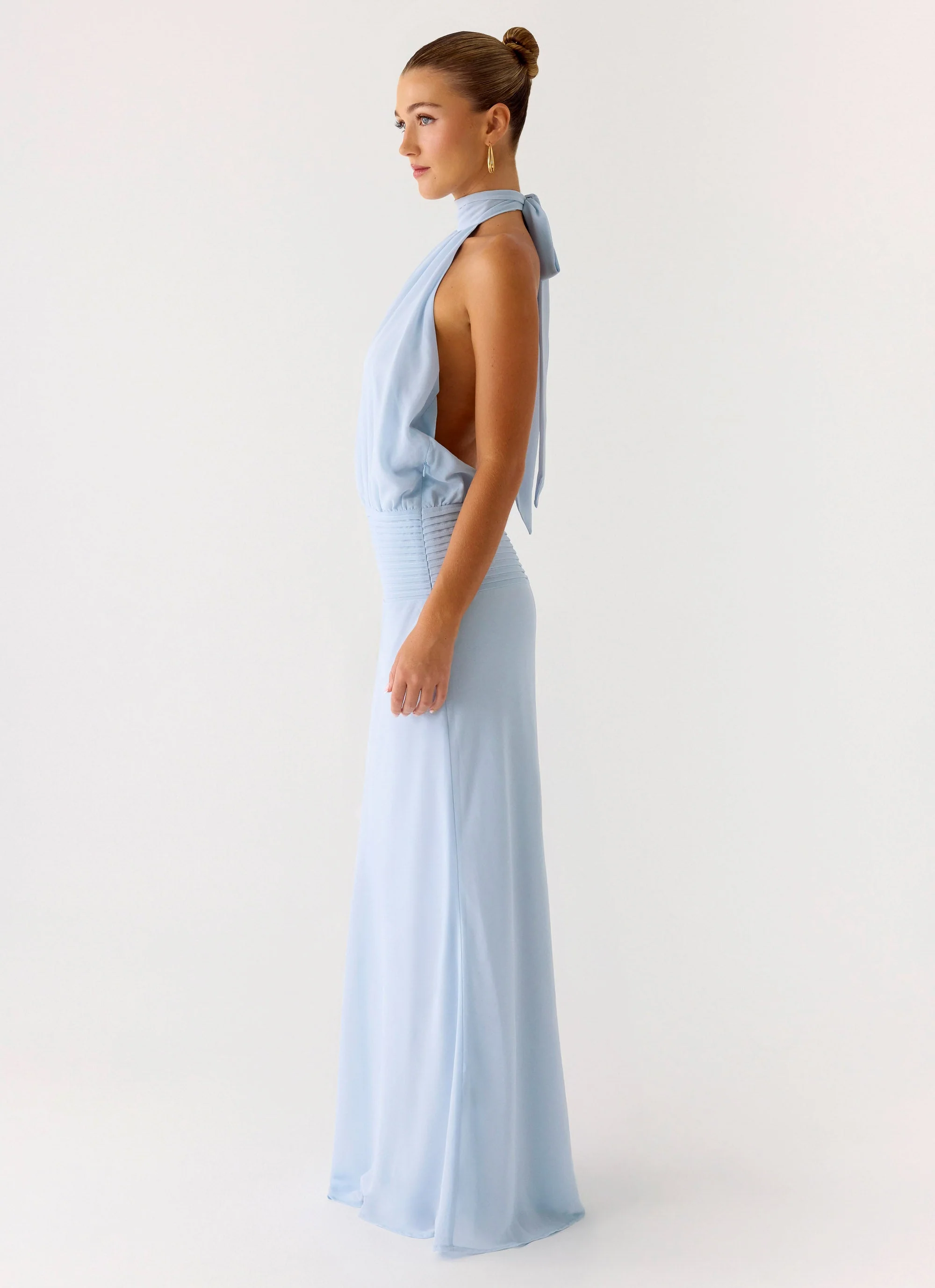 Lalia Maxi Dress - Pale Blue - luluinthesky