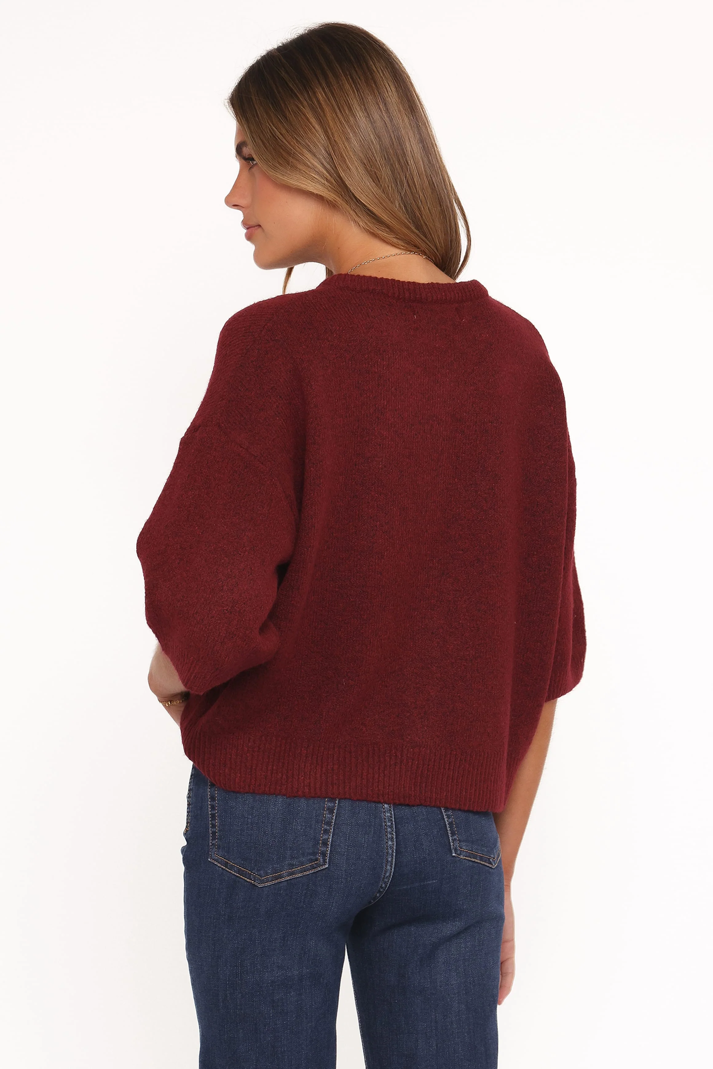 Lilith Knit Top - Wine