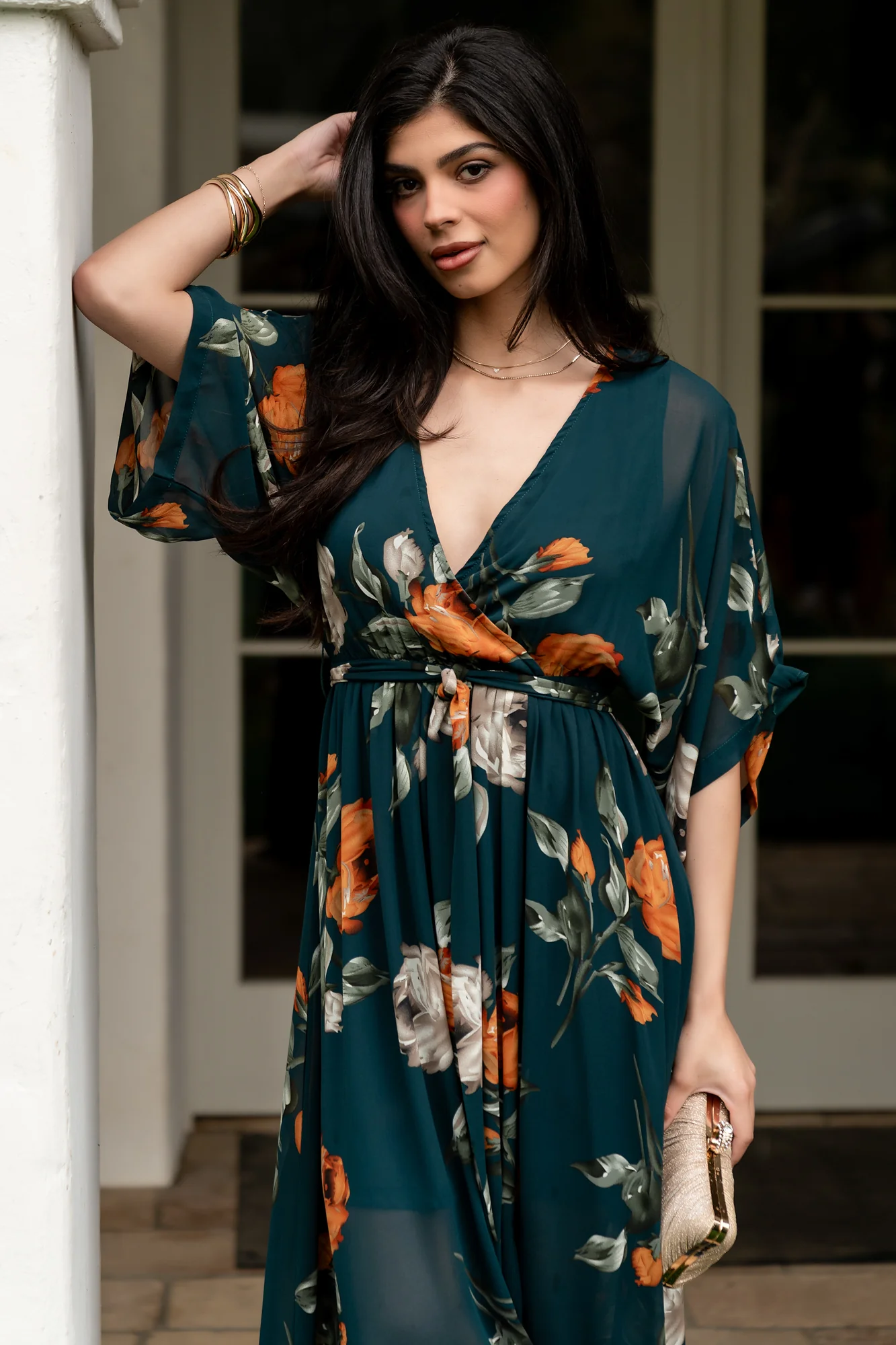 Kia Kimono Maxi Dress