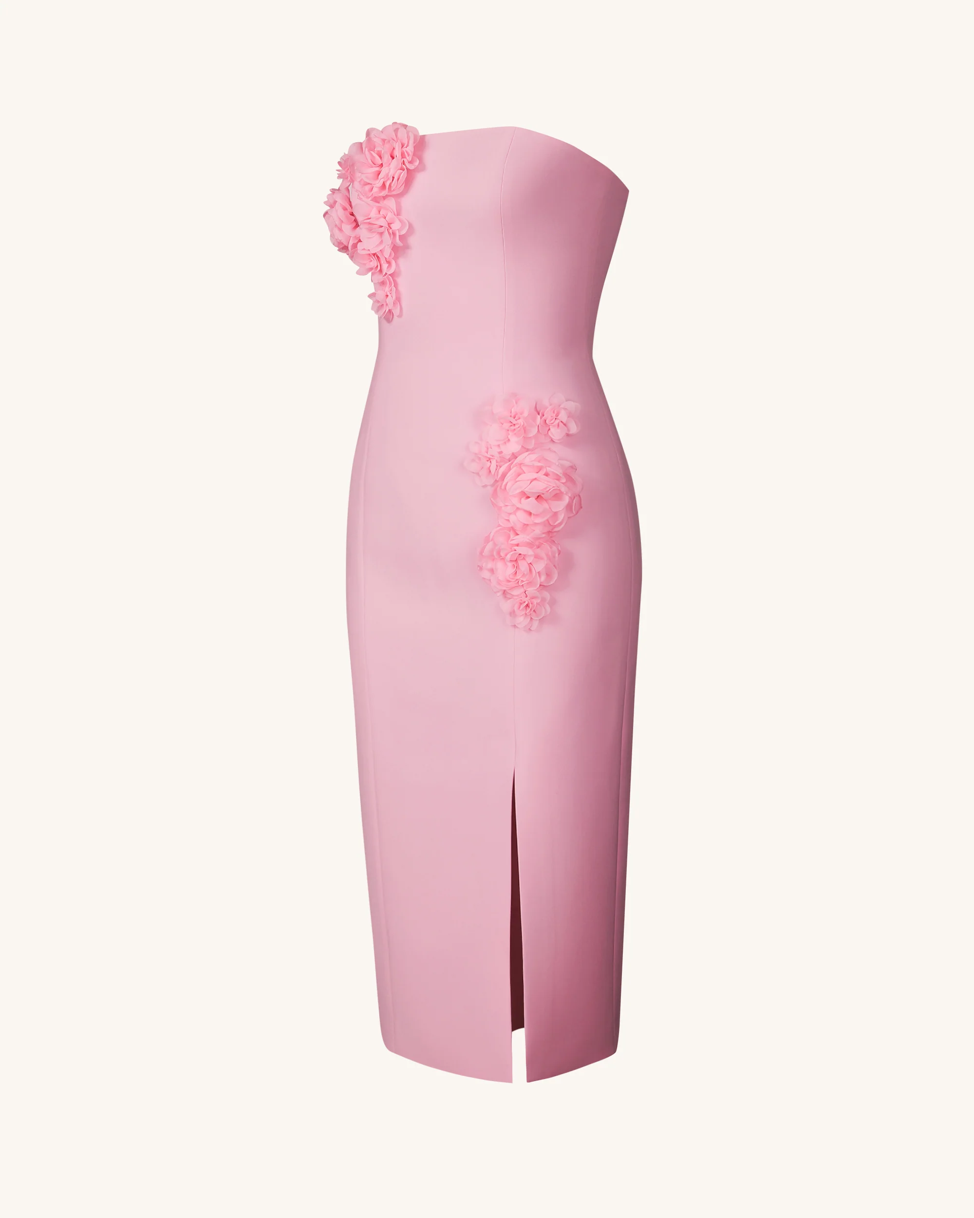 Petal Perfection Cocktail Dress - Pink - FASHION NOB