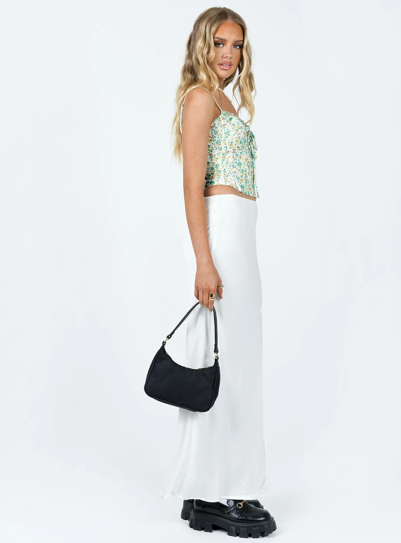 Jodie Maxi Skirt White