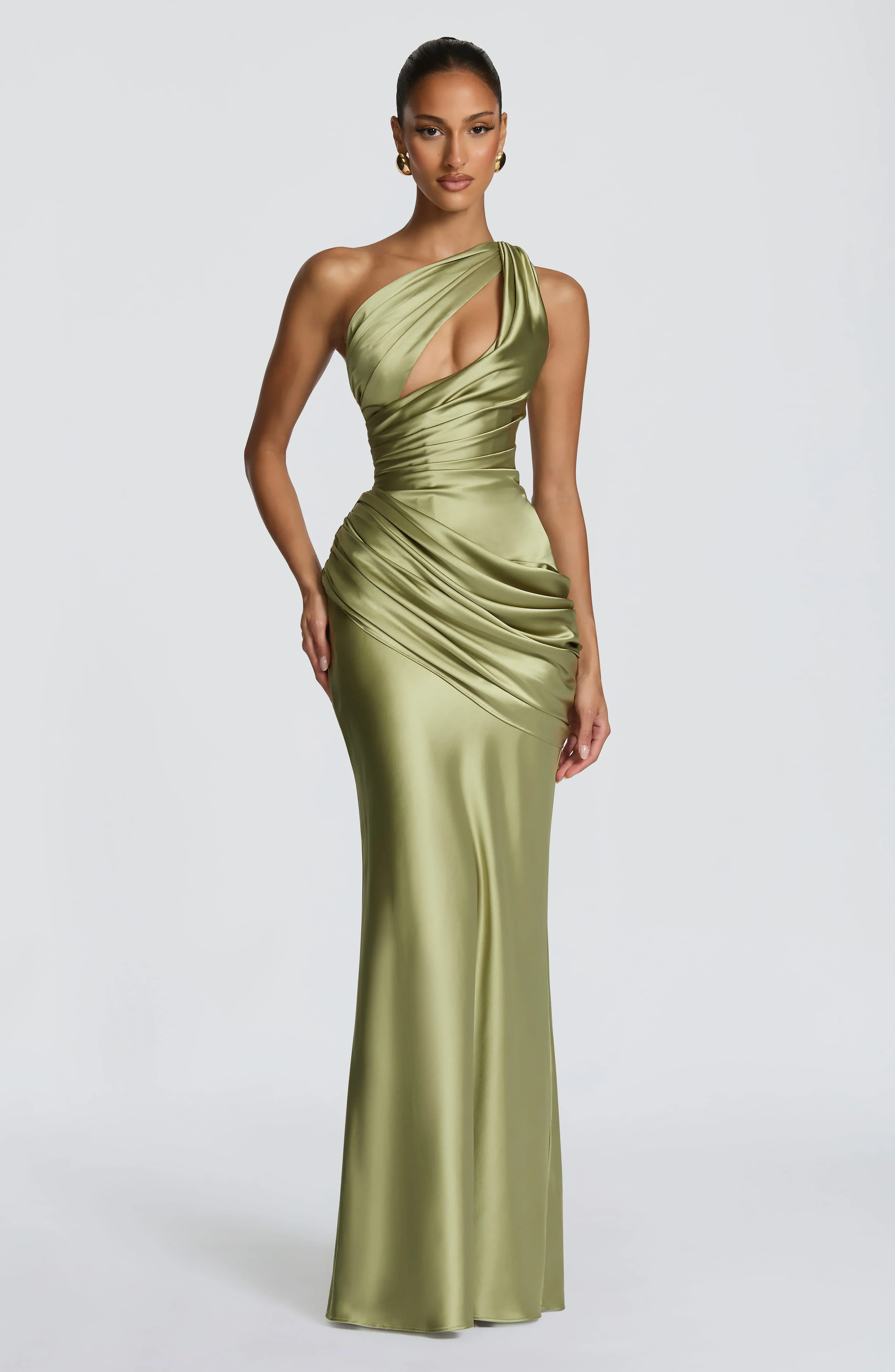 Emina Maxi Dress - Light Olive