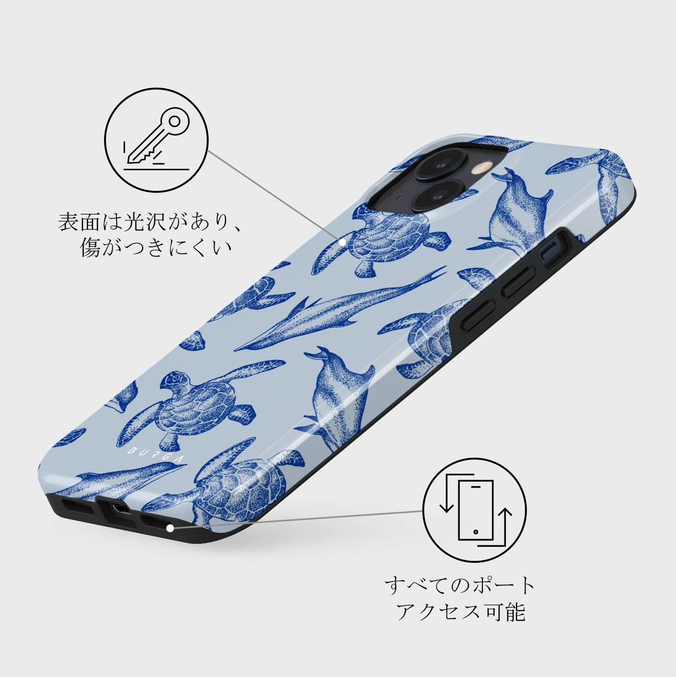 Aquatic Dance - iPhone 13 Mini ケース