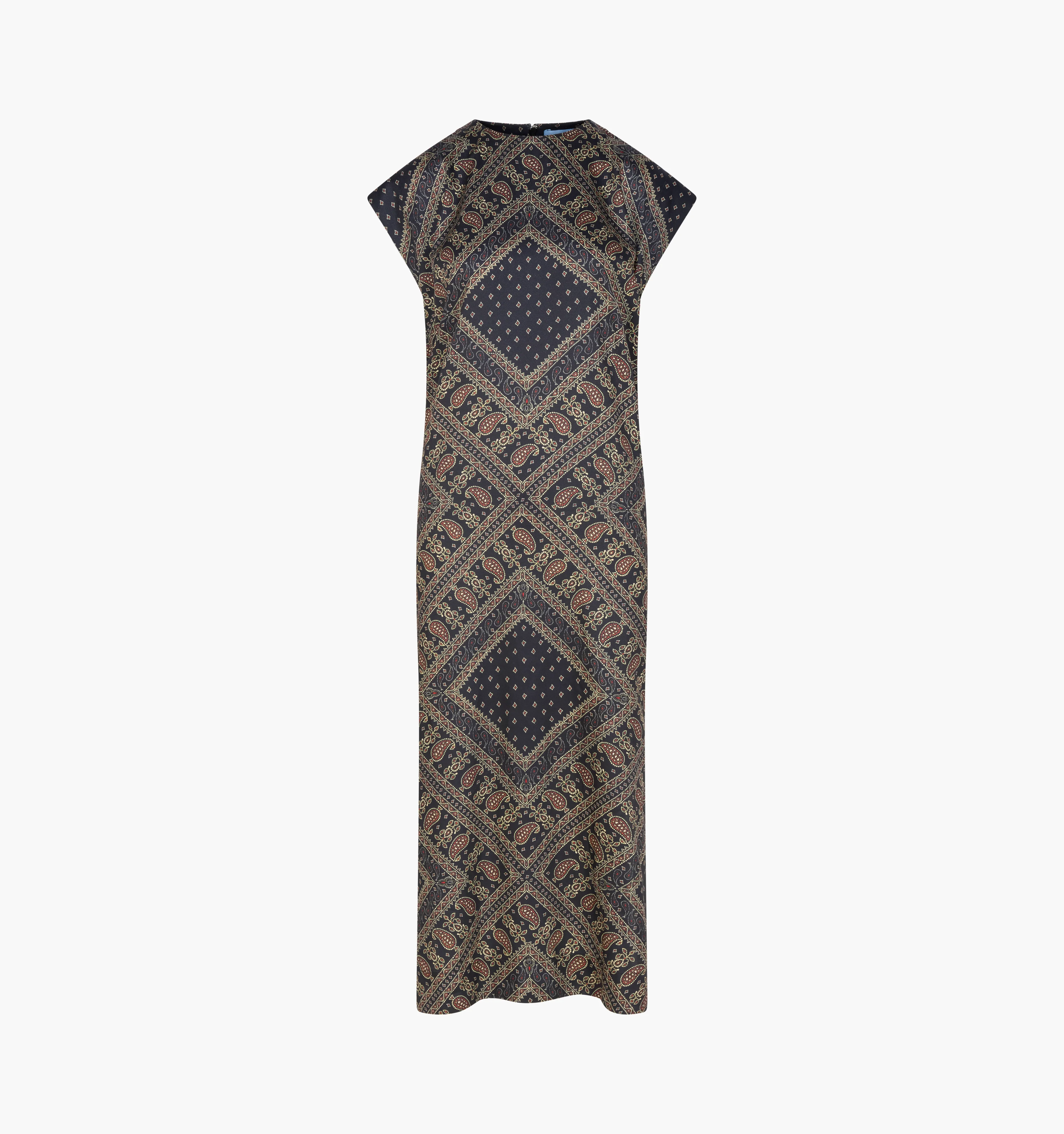 The Dris Dress - Carnaby Scarf Black