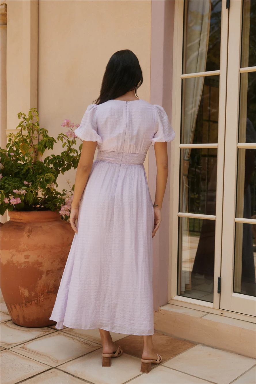 Busy Bee Maxi Dress Lilac - luluinthesky
