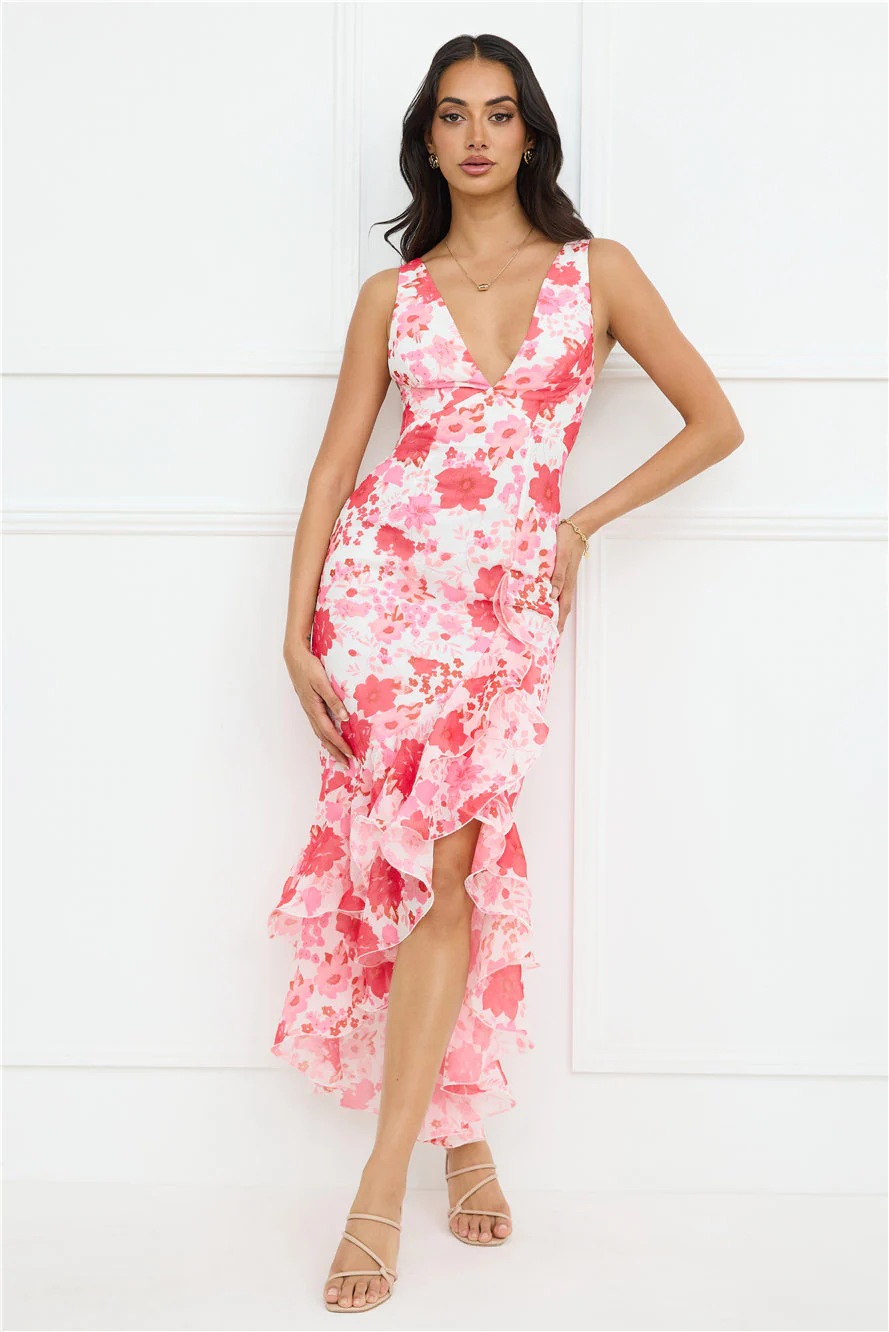 Wild In Wonder Maxi Dress Pink