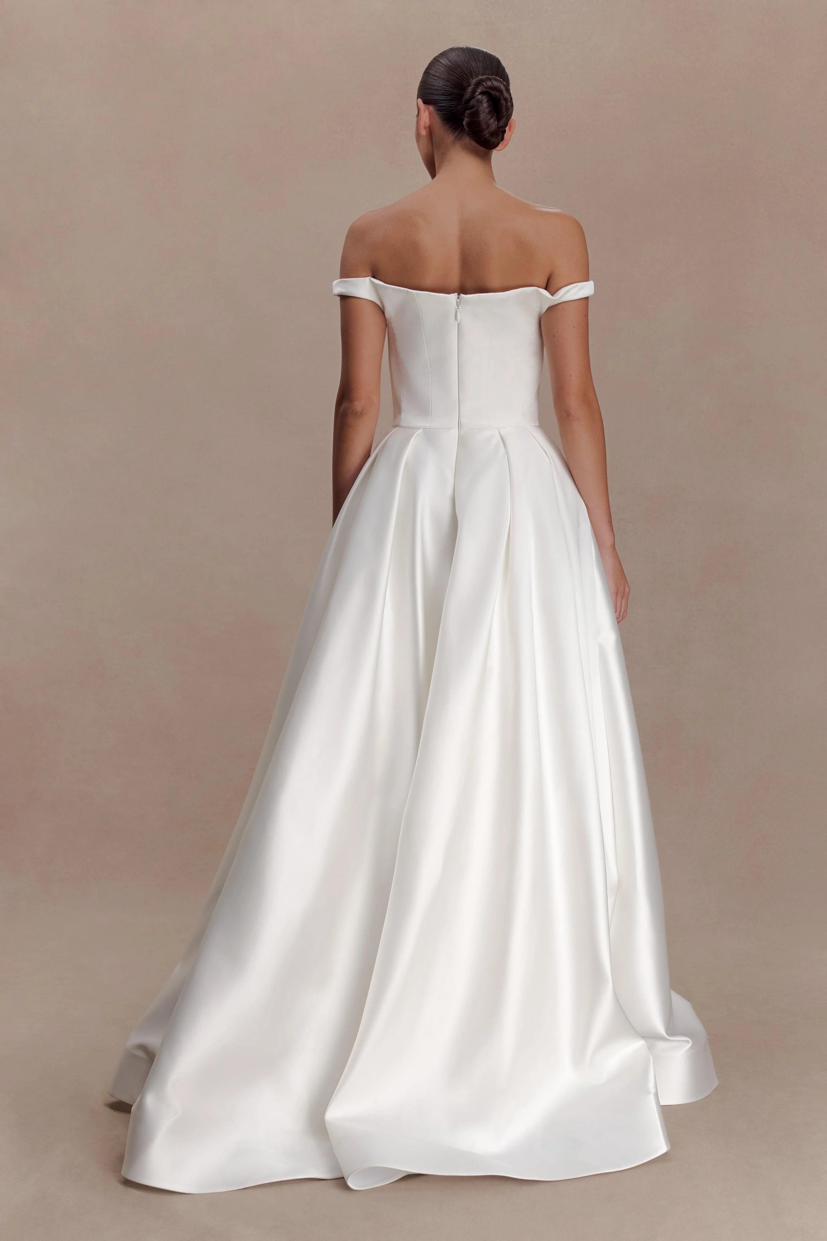 Willow-Off-Shoulder-Satin-Maxi-Gown-White