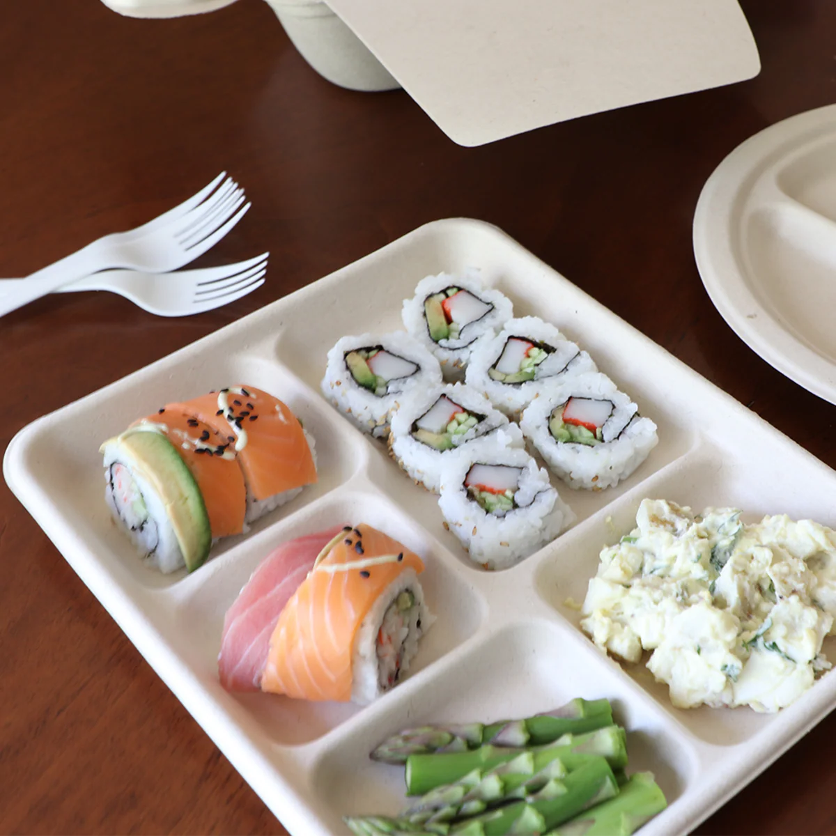 World Centric Compostable Fiber Food Tray - Samples