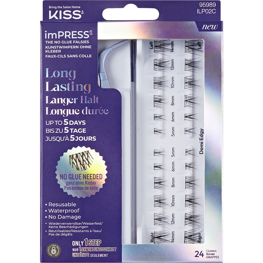 KISS imPRESS Press-On Falsies Demi Edgy – długotrwała utrwalność