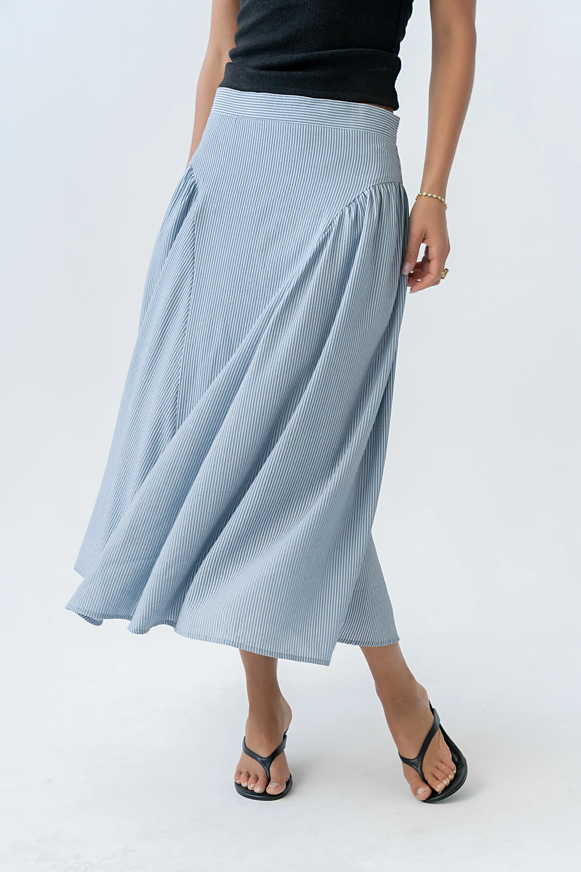 Laura Striped Midi Skirt - FINAL SALE