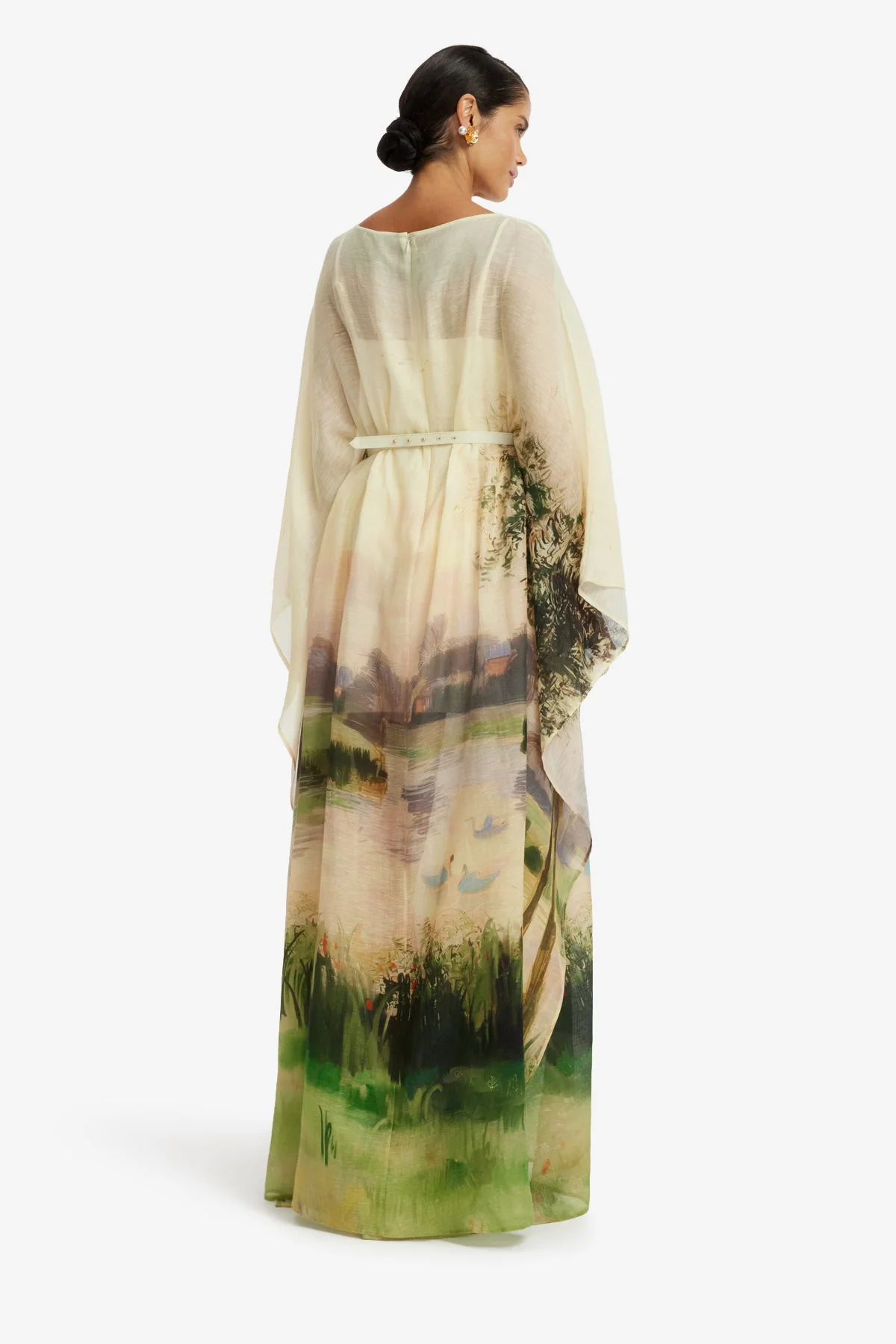 Willow Kaftan Maxi Dress - Serene Print