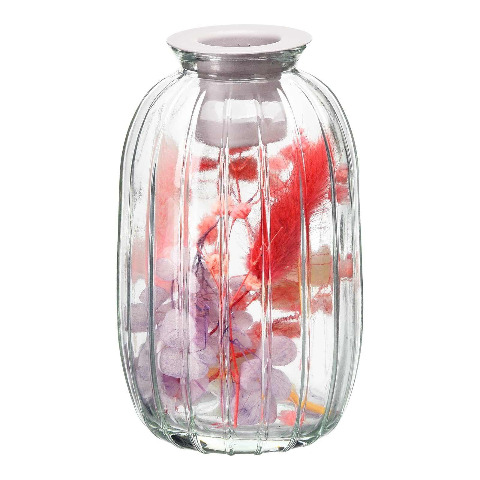Stabkerzenhalter Blumen Rosa, ⌀ 7 cm, H 120 mm