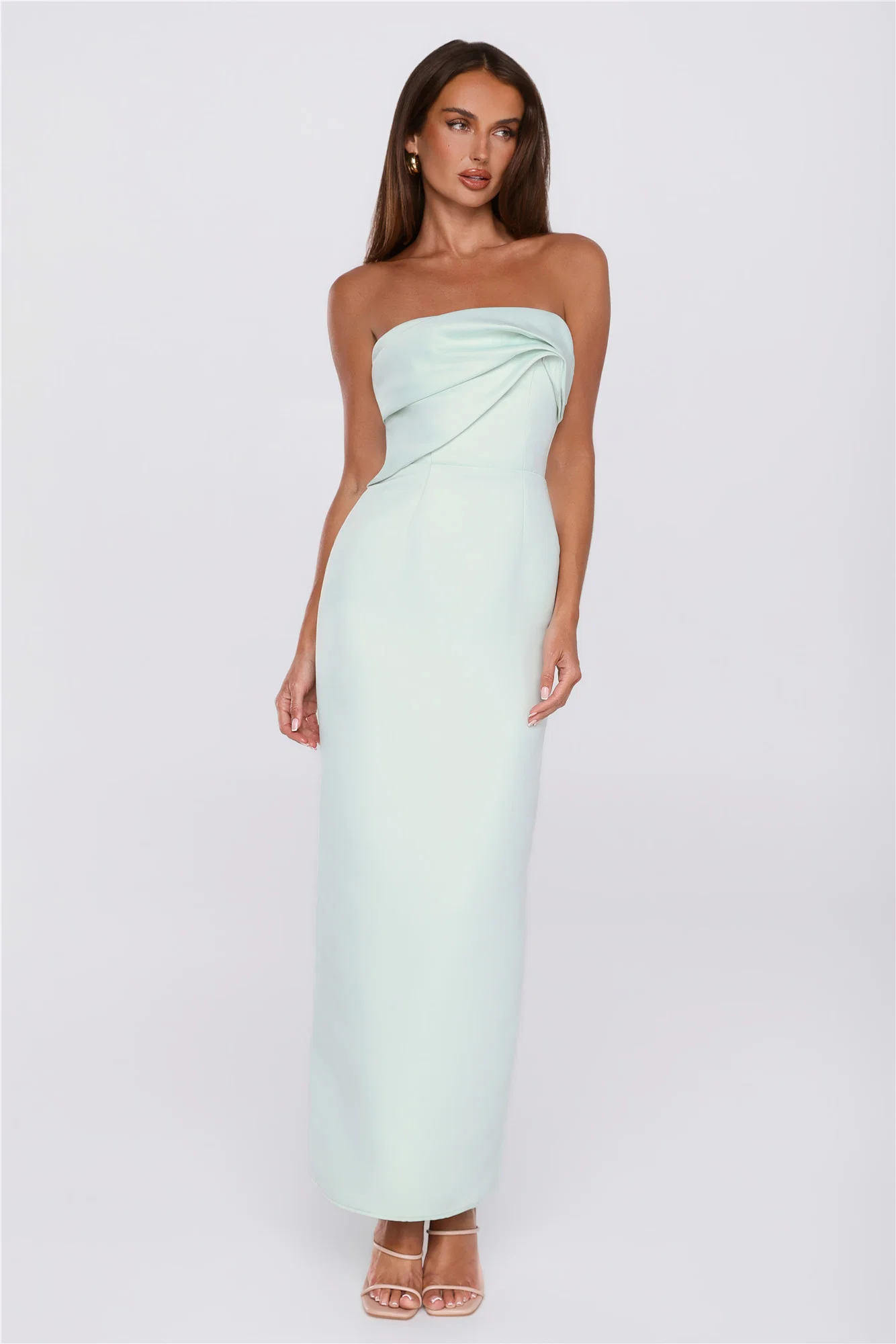 Keep This Energy Strapless Maxi Dress Mint