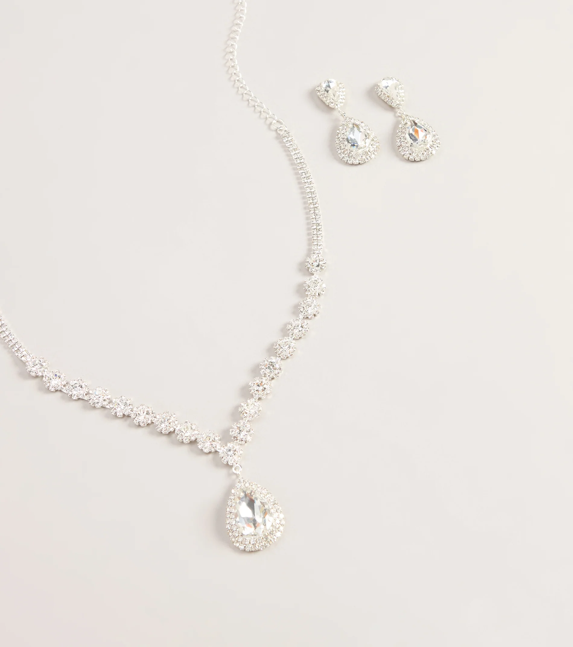 Dressed In Glamour Rhinestone Jewelry Set