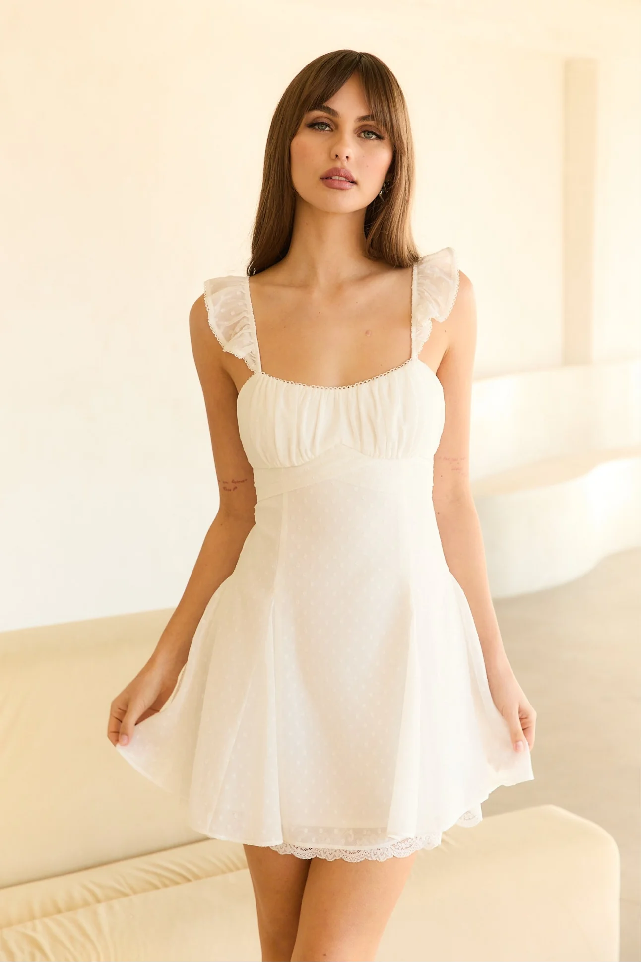 Milkmaid Mini Dress