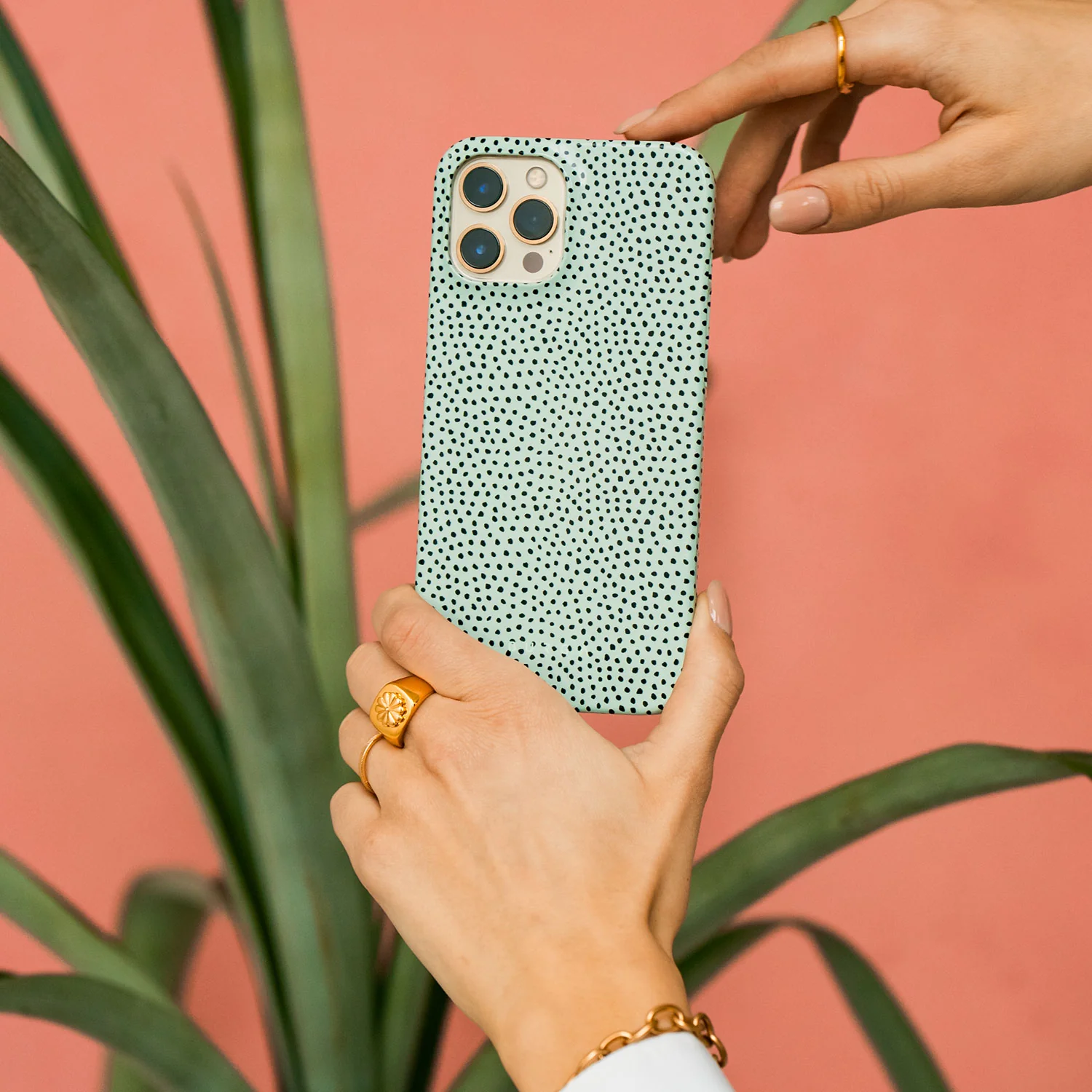 Mint Gelato - Dots iPhone 11 Pro Max ケース