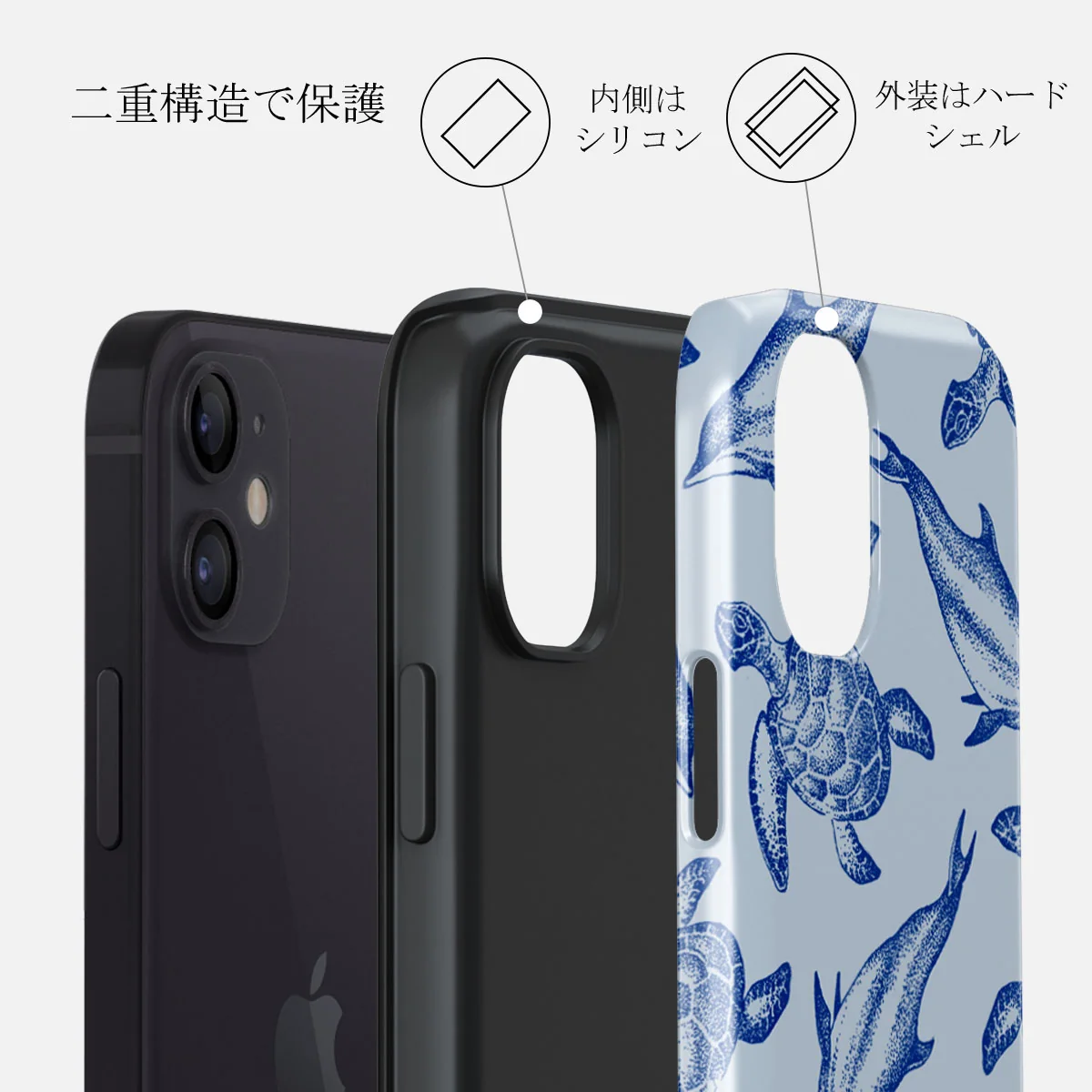 Aquatic Dance - iPhone 12 Mini ケース