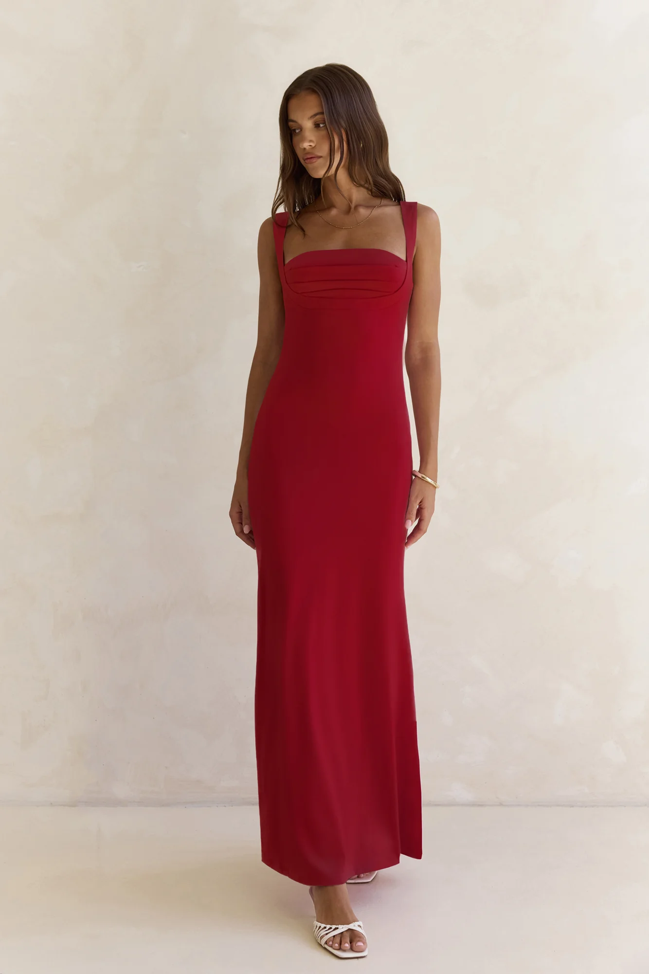 Spring In The Clouds Maxi Dress Burgundy - luluinthesky