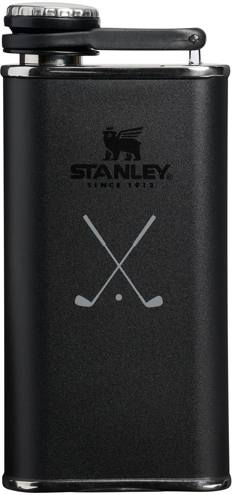 Stanley 8 oz. Classic Wide Mouth Flask - Black Golf Argyle
