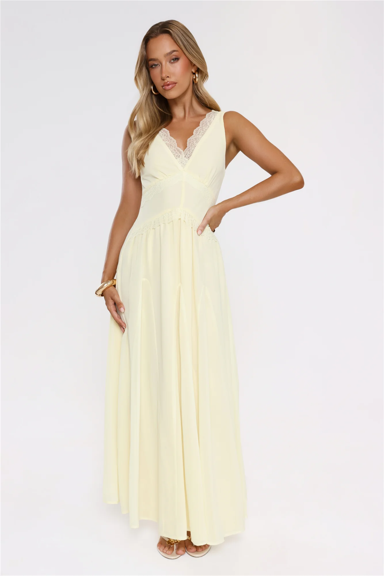 Salted Glow Maxi Dress Yellow