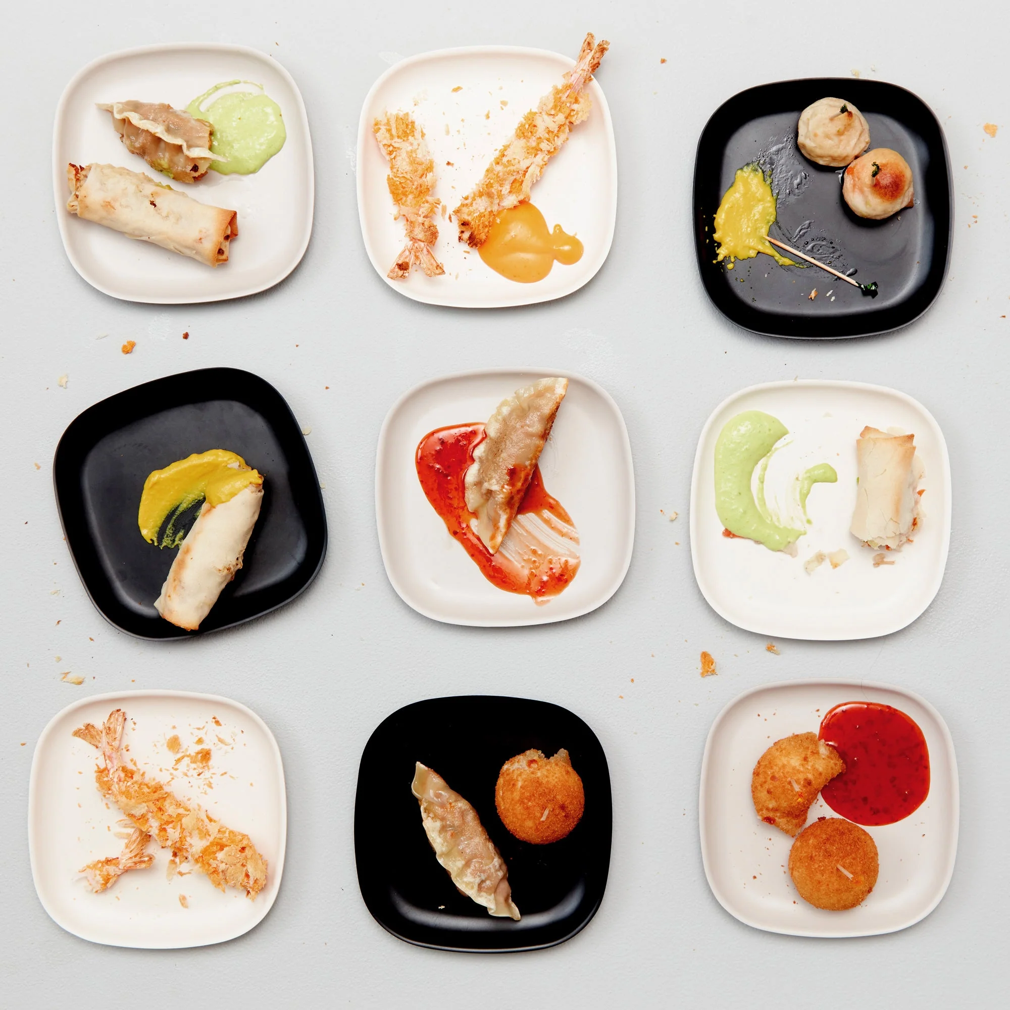 Vogeelle Cocktail Plate Set x 6 - Off White