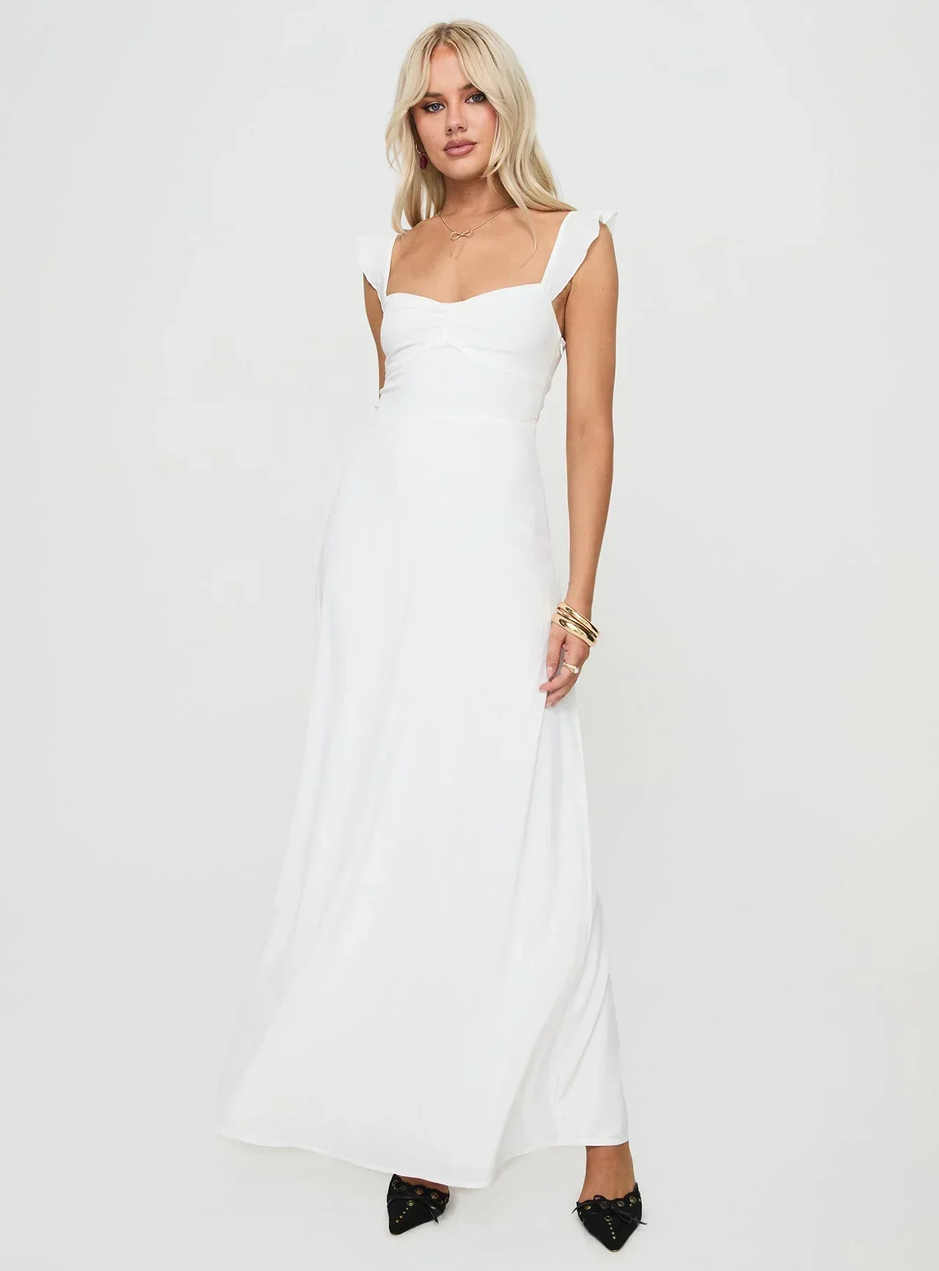 Landon Maxi Dress White - luluinthesky