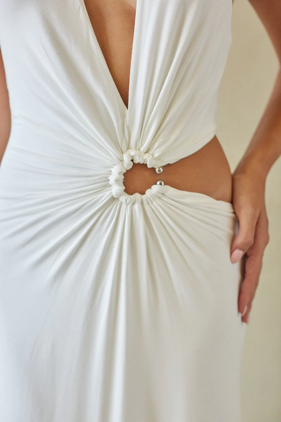 Seraya Halter Cut Out Maxi Dress