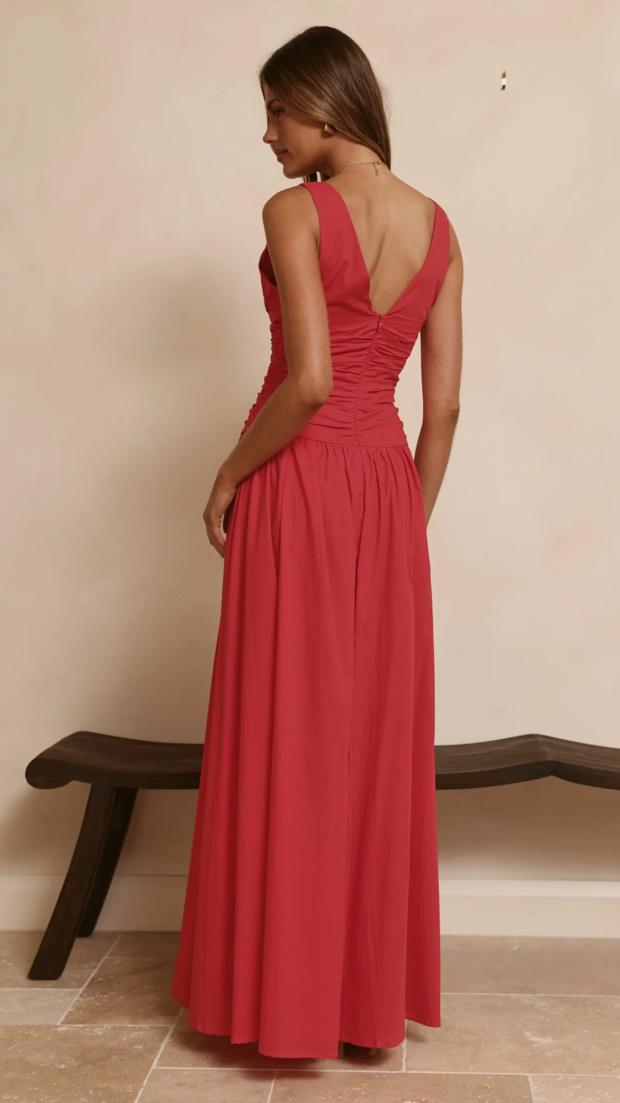 Sanya Maxi Dress - Red