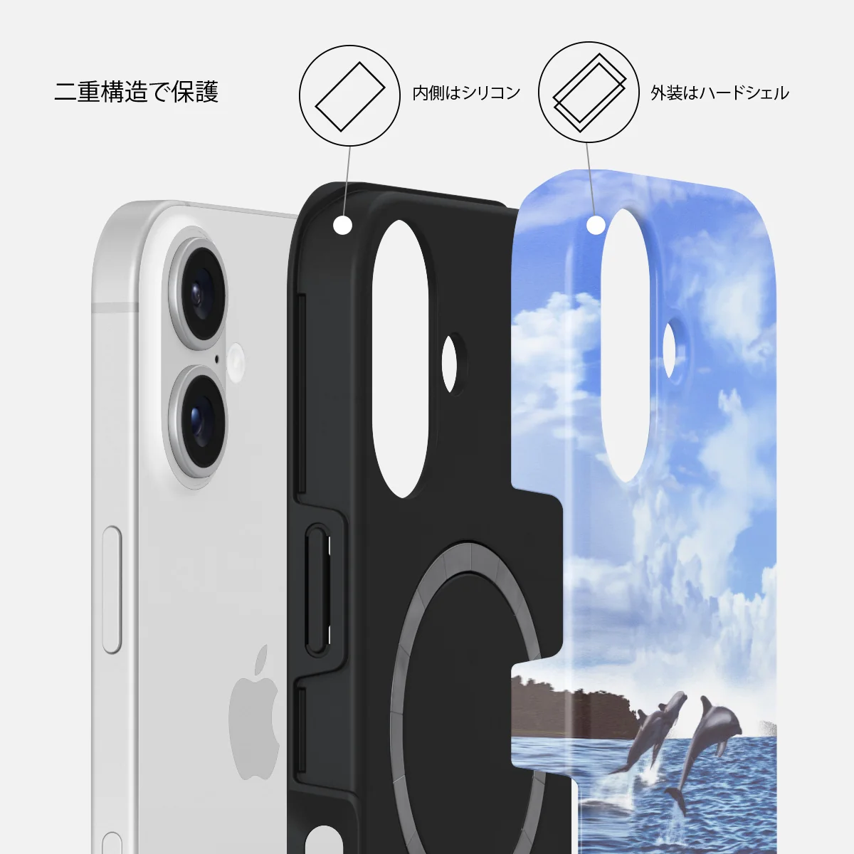 Retro Splash - iPhone 16 Plus ケース