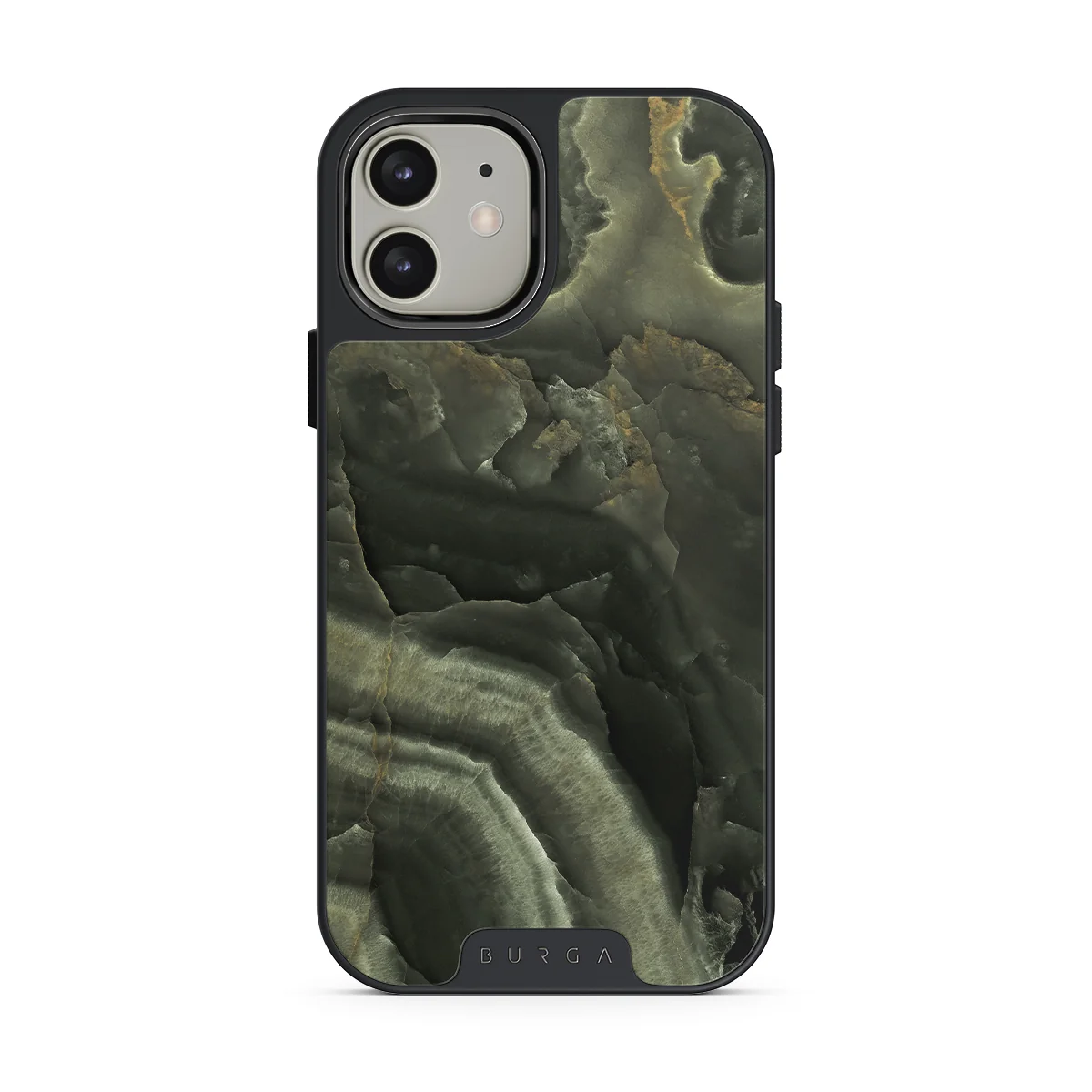 Misty Forest - Green Marble iPhone 12 ケース