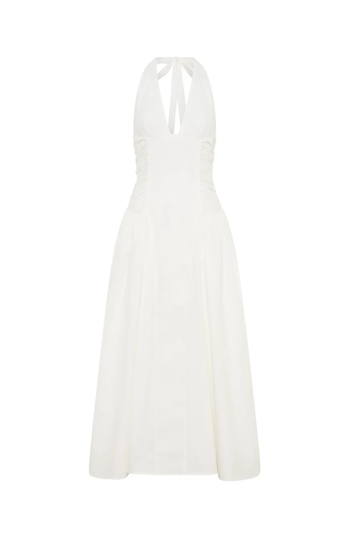 Tinsel Trouble Halter Midi Dress White