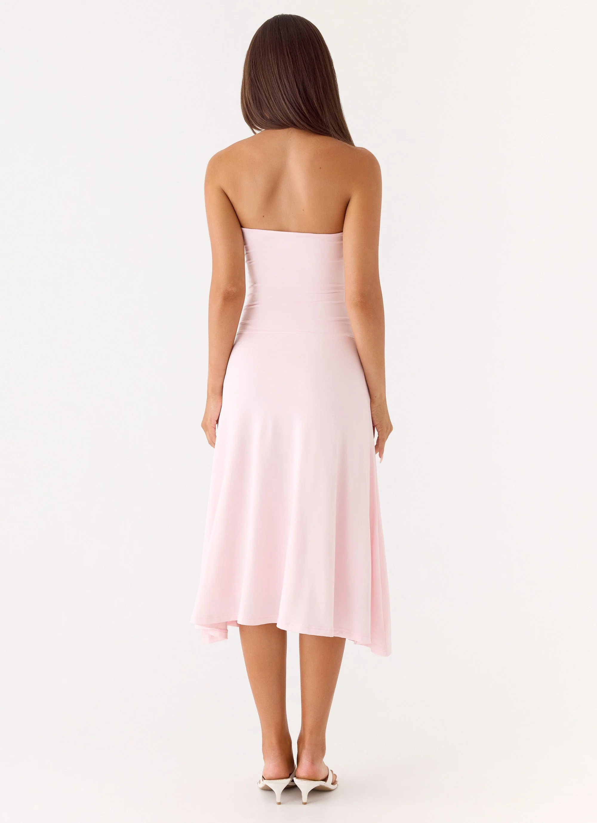 Klyne Midi Dress - Pink - luluinthesky