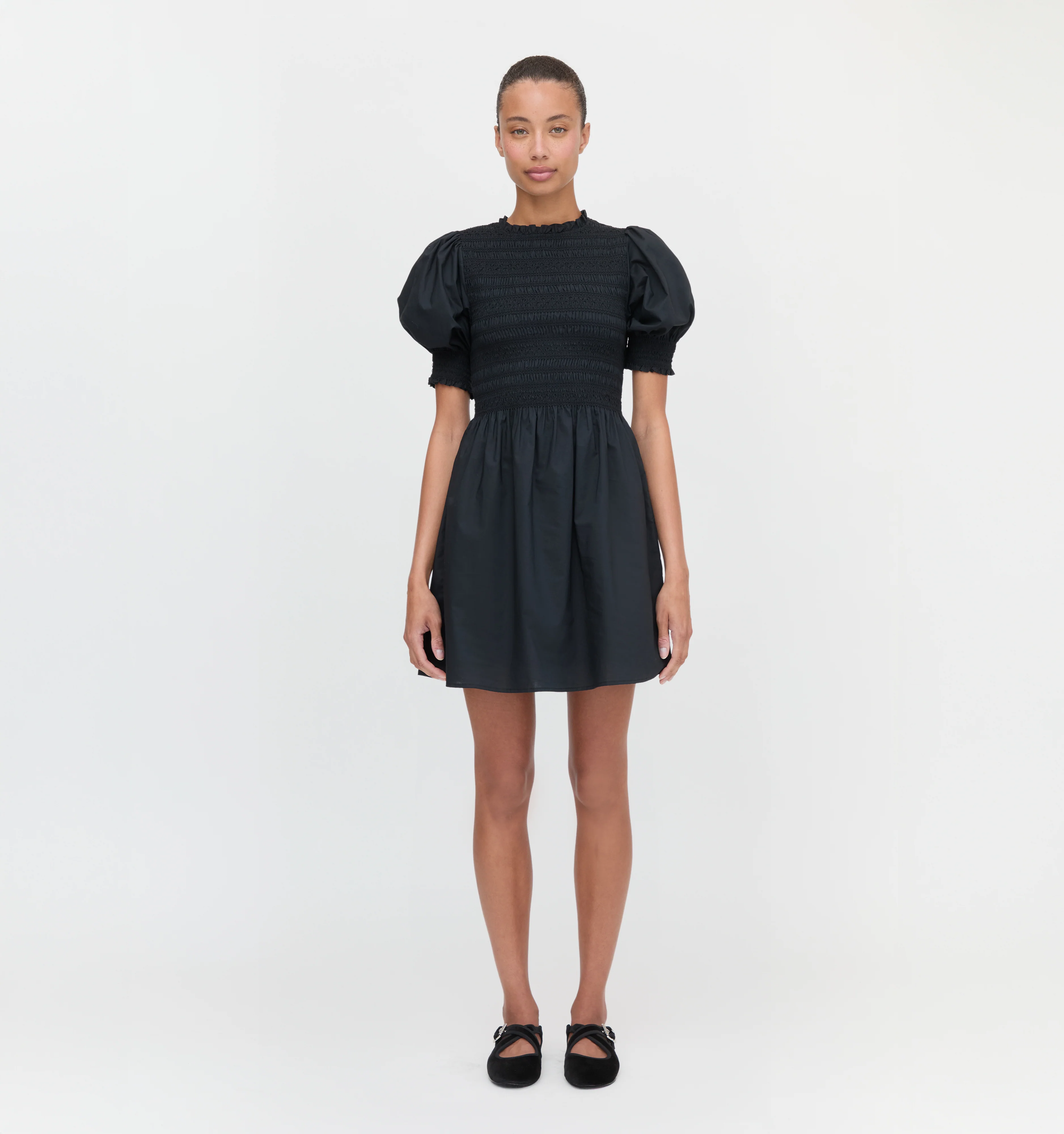 The Vivi Nap Dress - Black Cotton