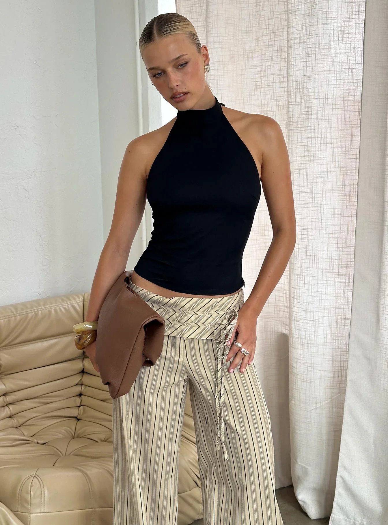 Merril Halter Top Black