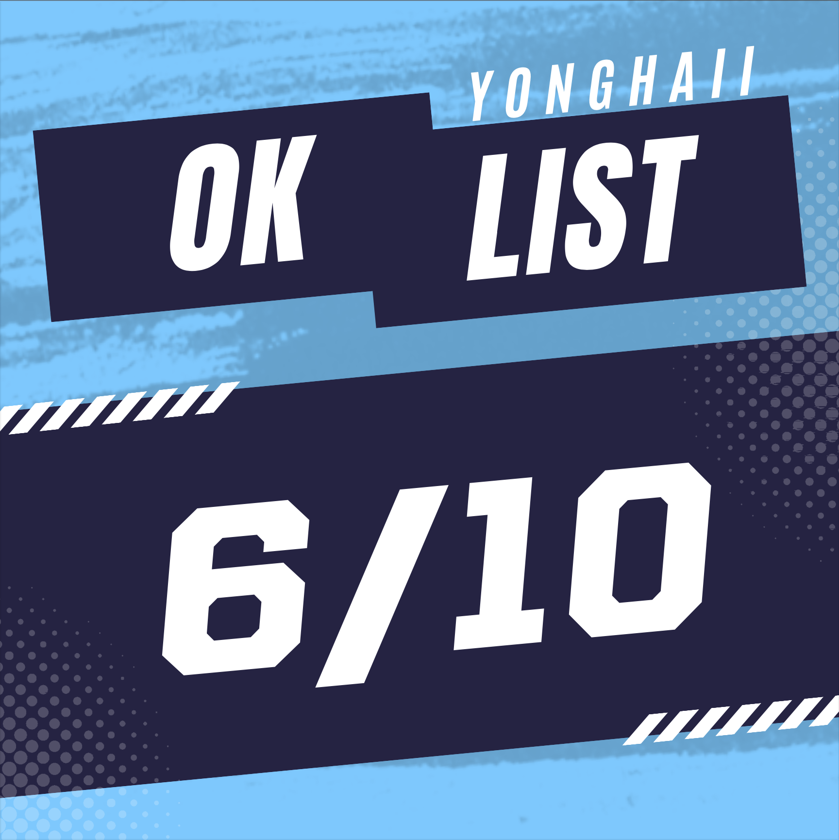 Yong’s OK List (6/10) ✅